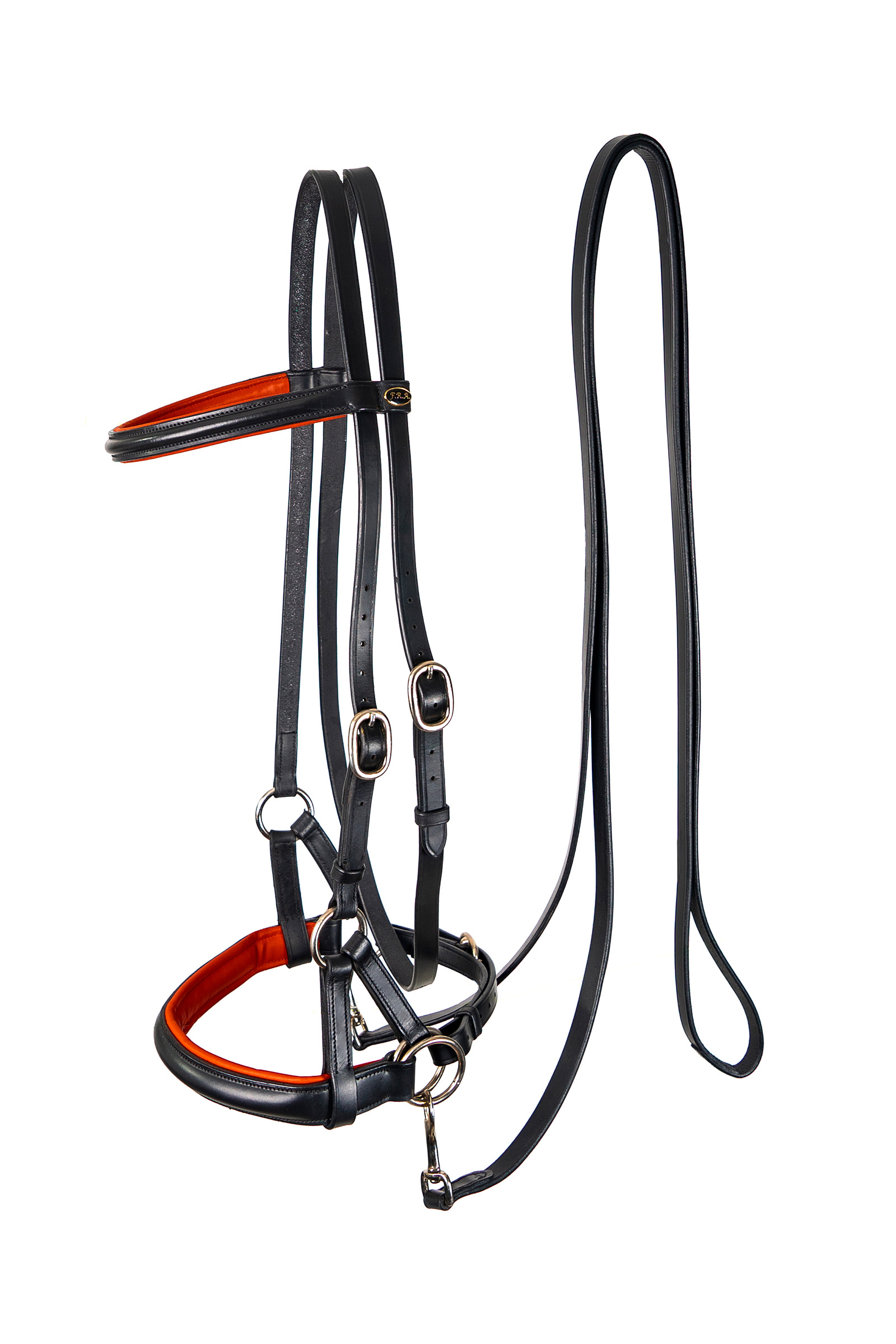 Black/Orange F.R.A. Freedom Riding Articles pardoes de luxe Sidepull (Sistema 3) Shire