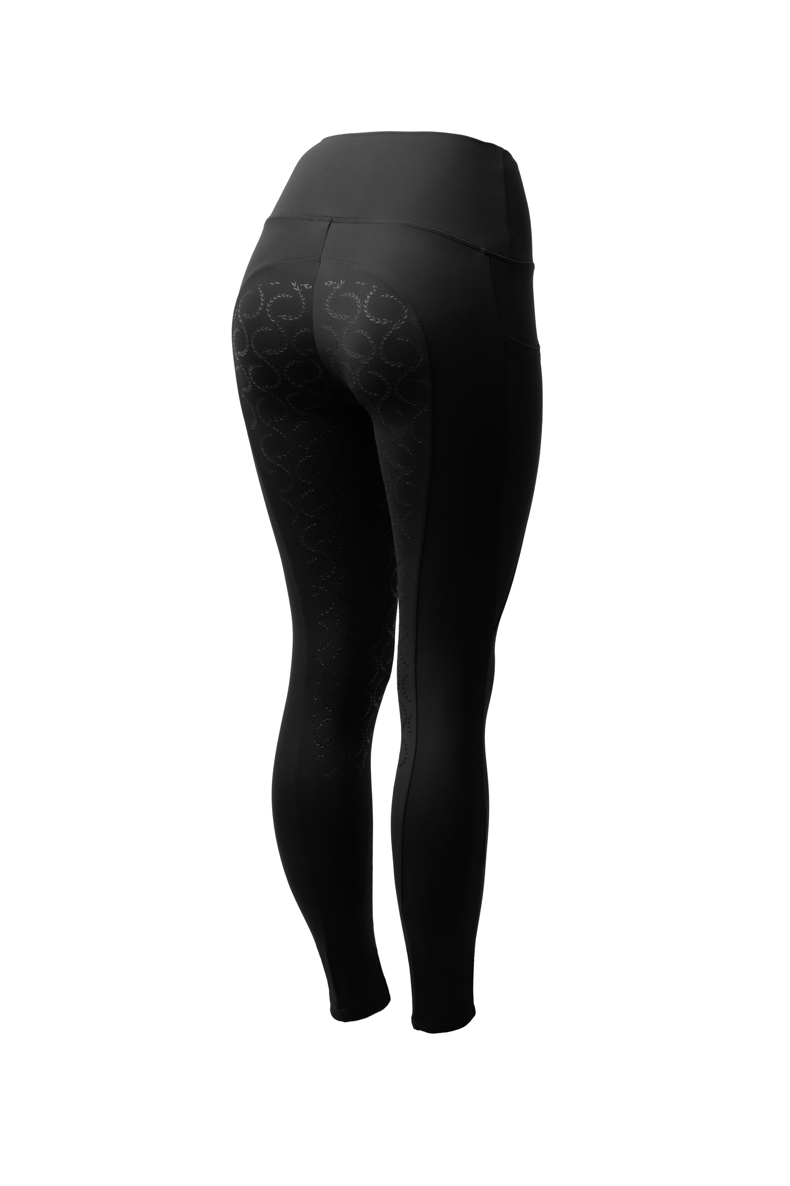 black Horze Gillian Leggings termiche da donna con pieno grip