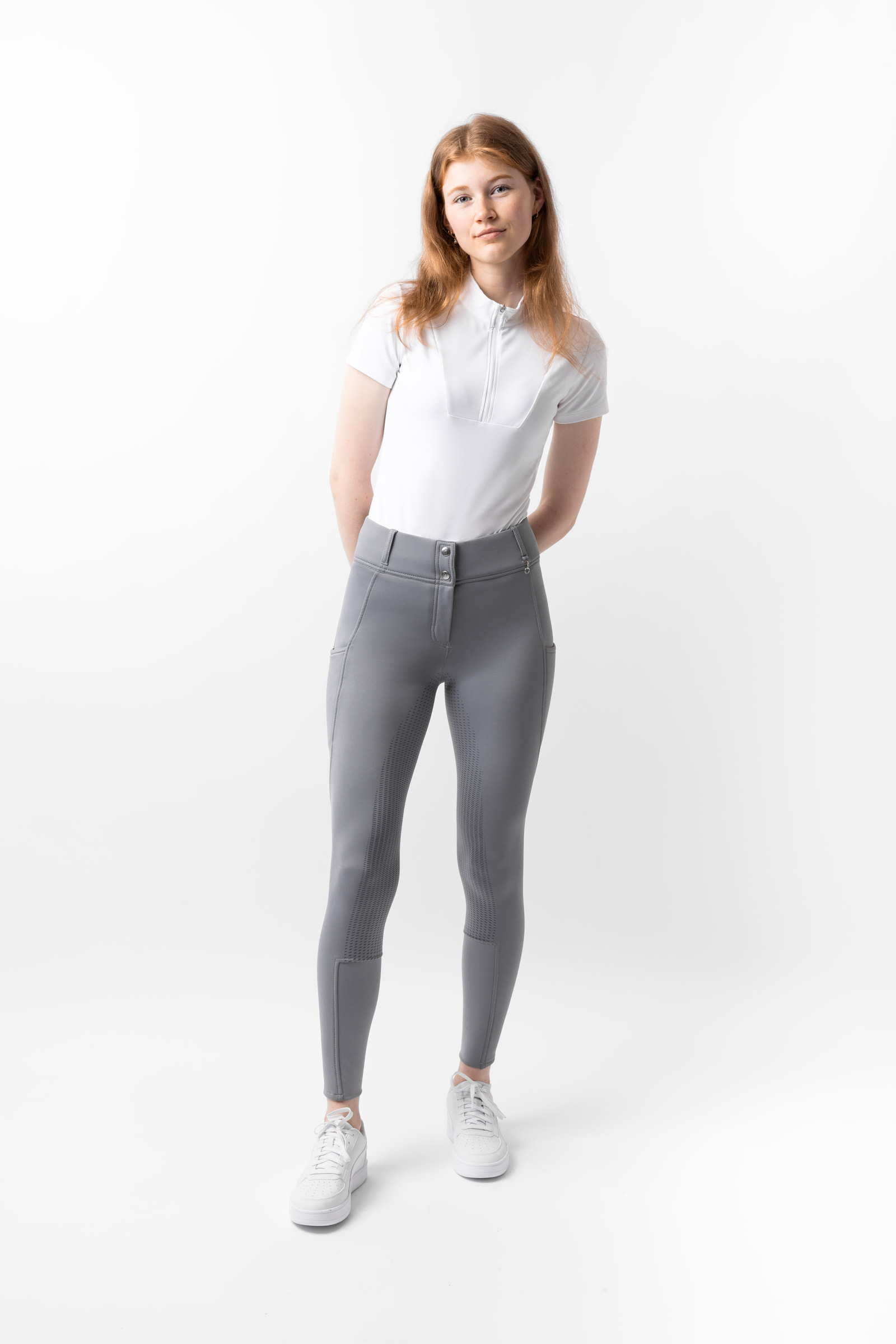 Horze Mira Pantaloni da equitazione termici con full grip per donna