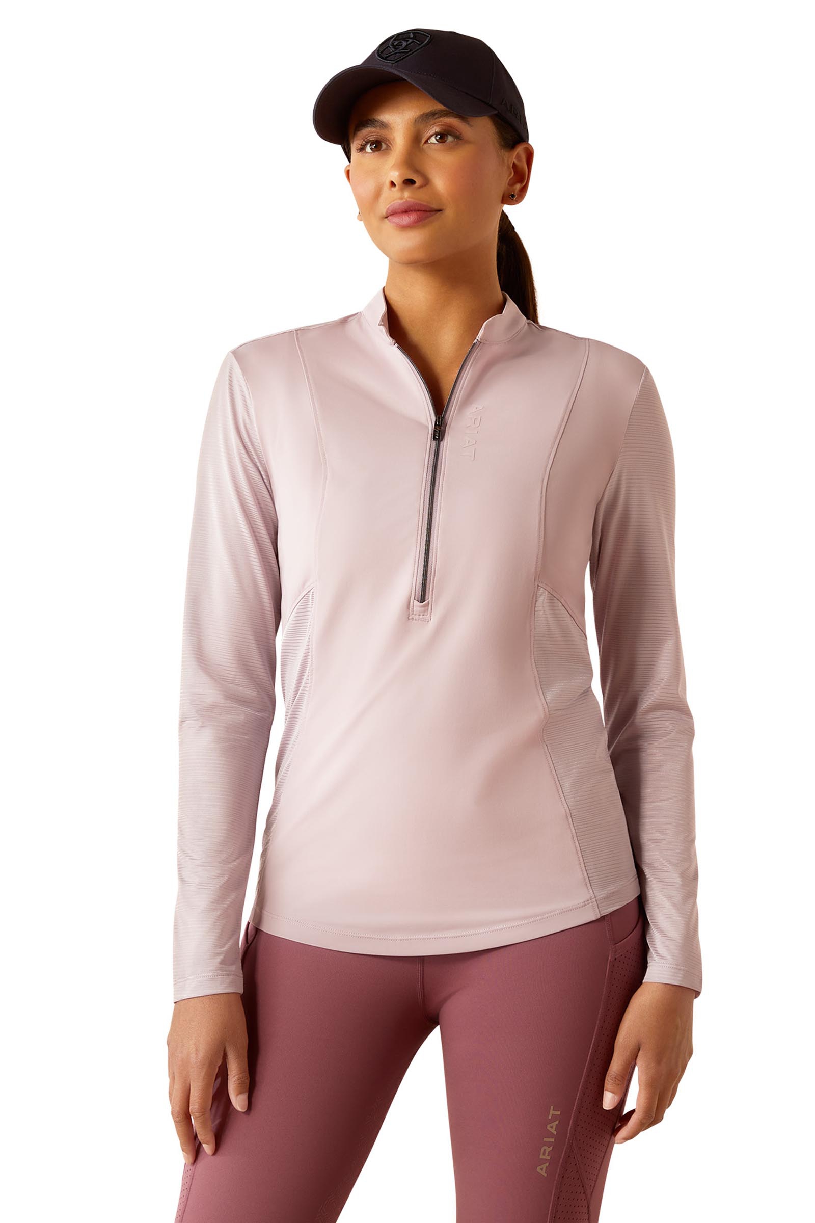 Ariat Breathe maglia tecnica da donna a maniche lunghe con 1/4 zip
