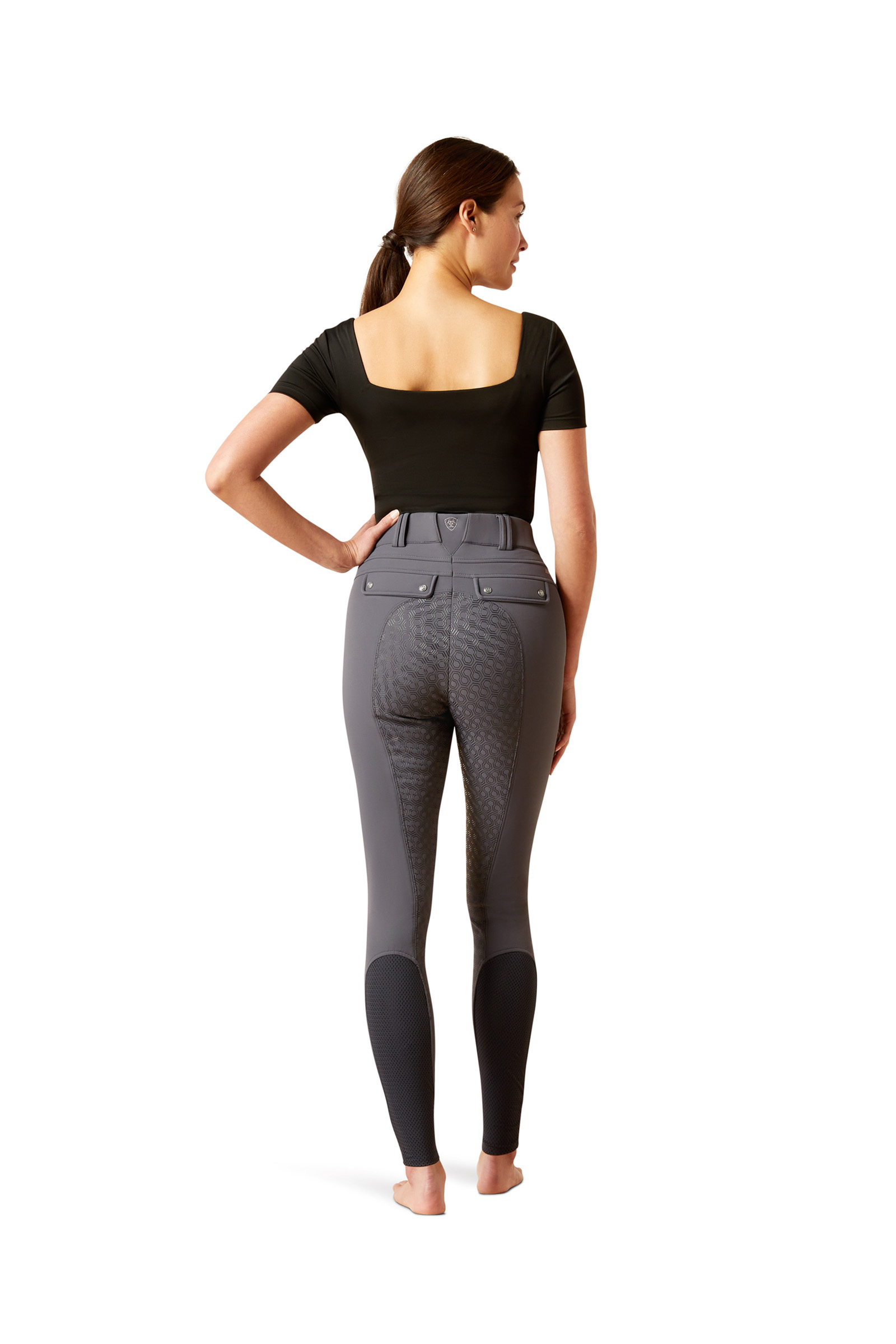 Ebony Ariat Tri Factor Frost pantaloni da equitazione imbottiti full seat da donna