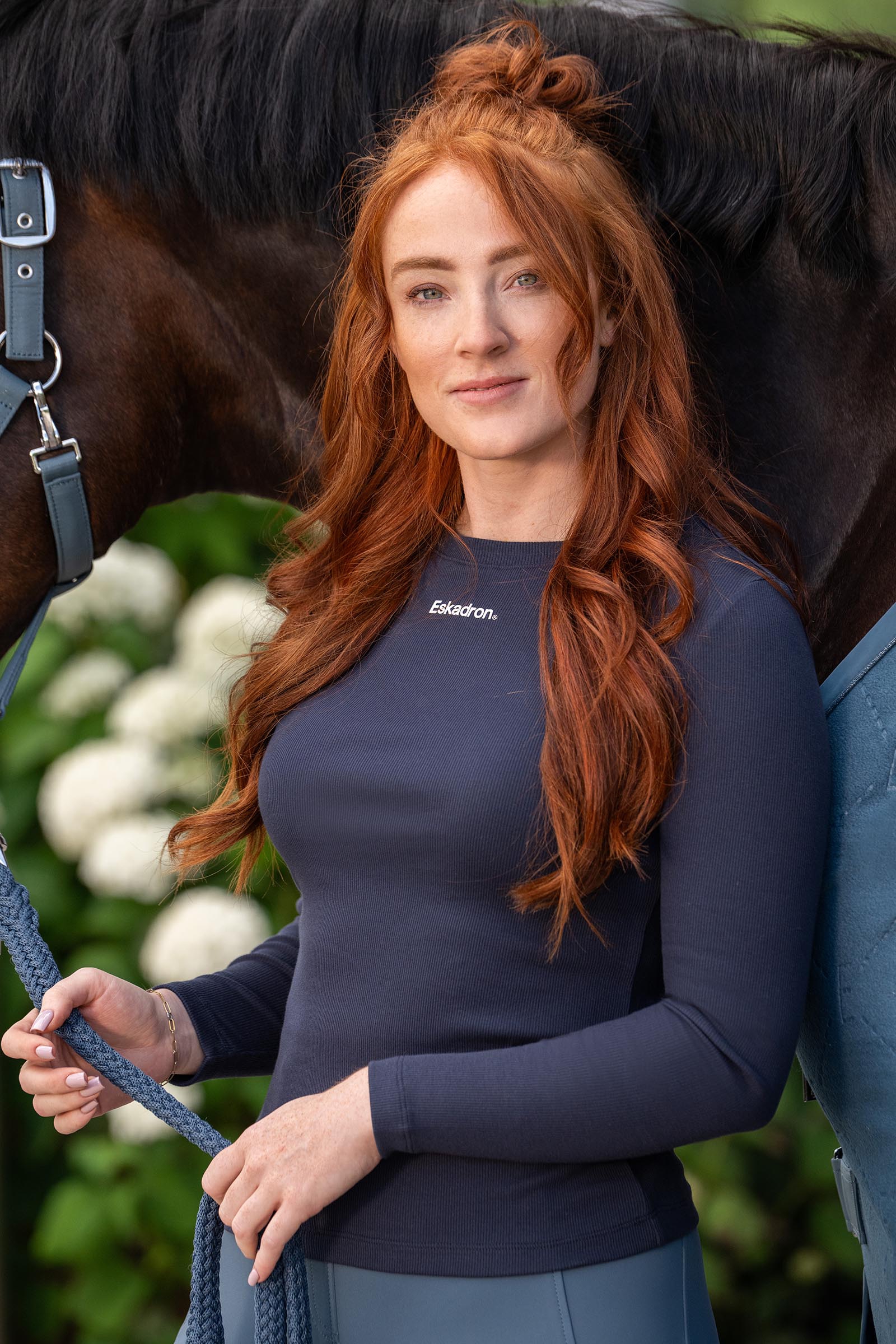 Eskadron Classic Sport SS26 Maglia donna a costine a maniche lunghe