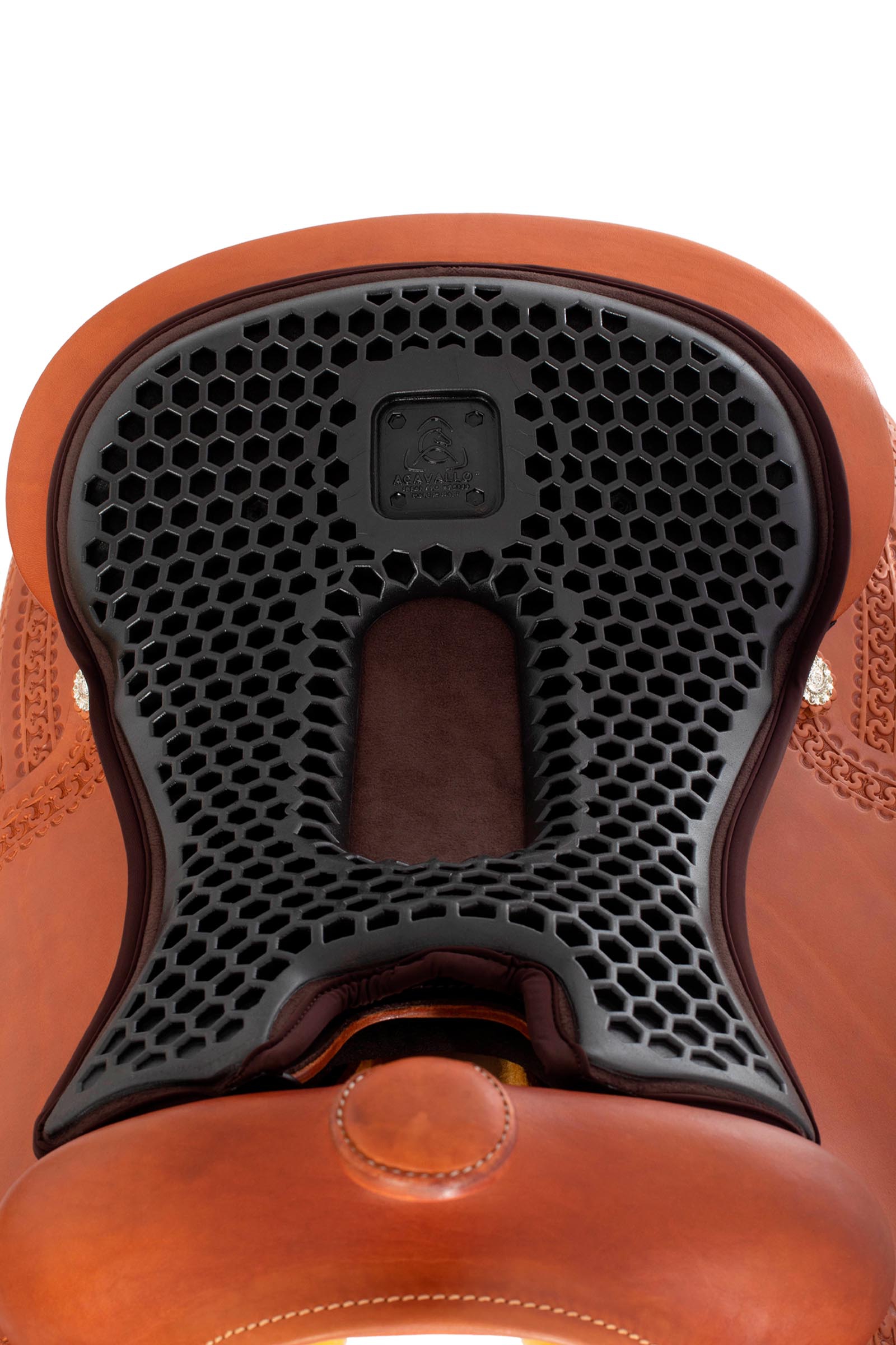 Acavallo coprisedile Ortho pube western Hexa gel esterno Dri-Lex, 20 mm  