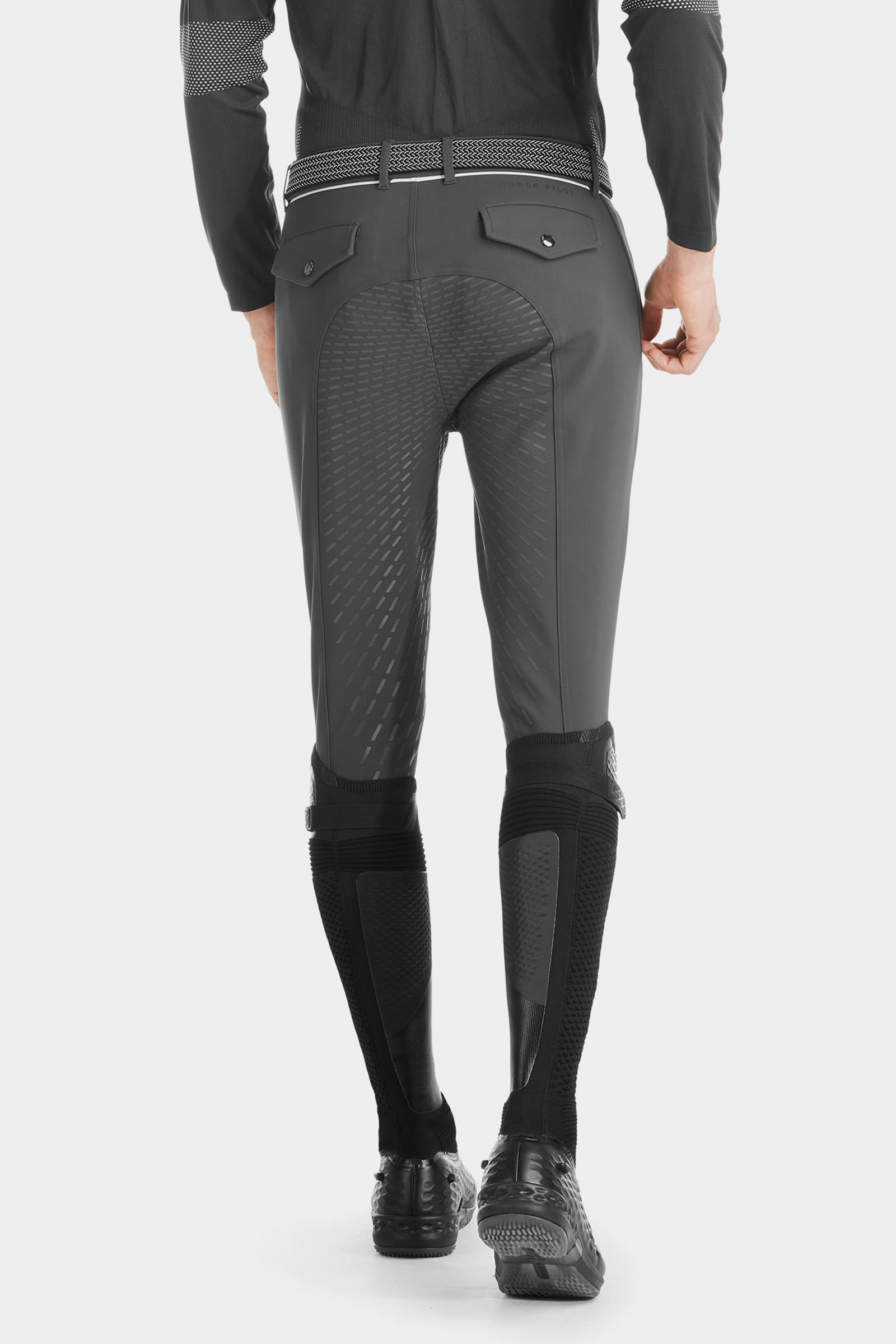 Grey Horse Pilot X-Grip pantaloni da equitazione uomo con full seat