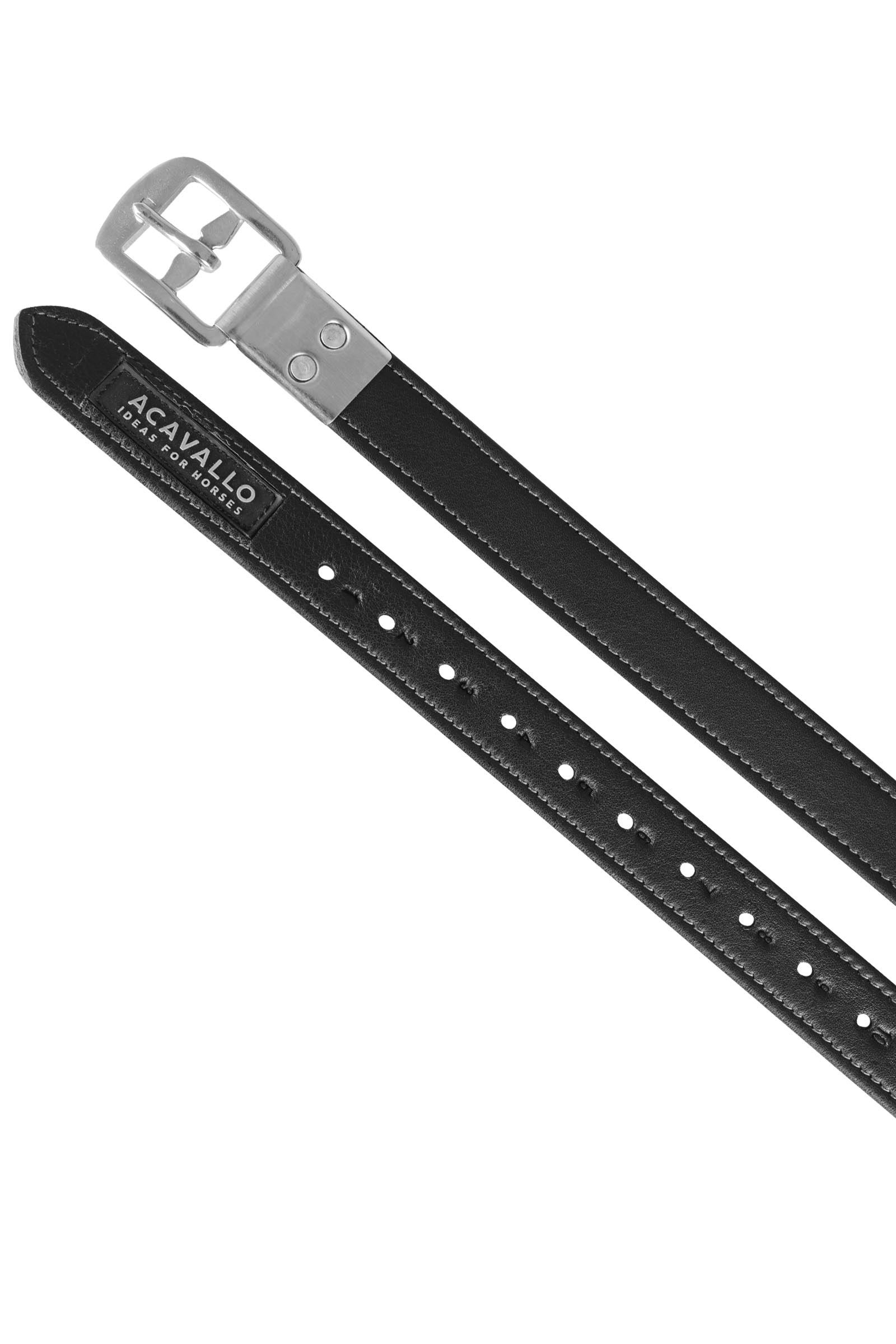 Acavallo Staffili in pelle di vitello con fibbia incassata
