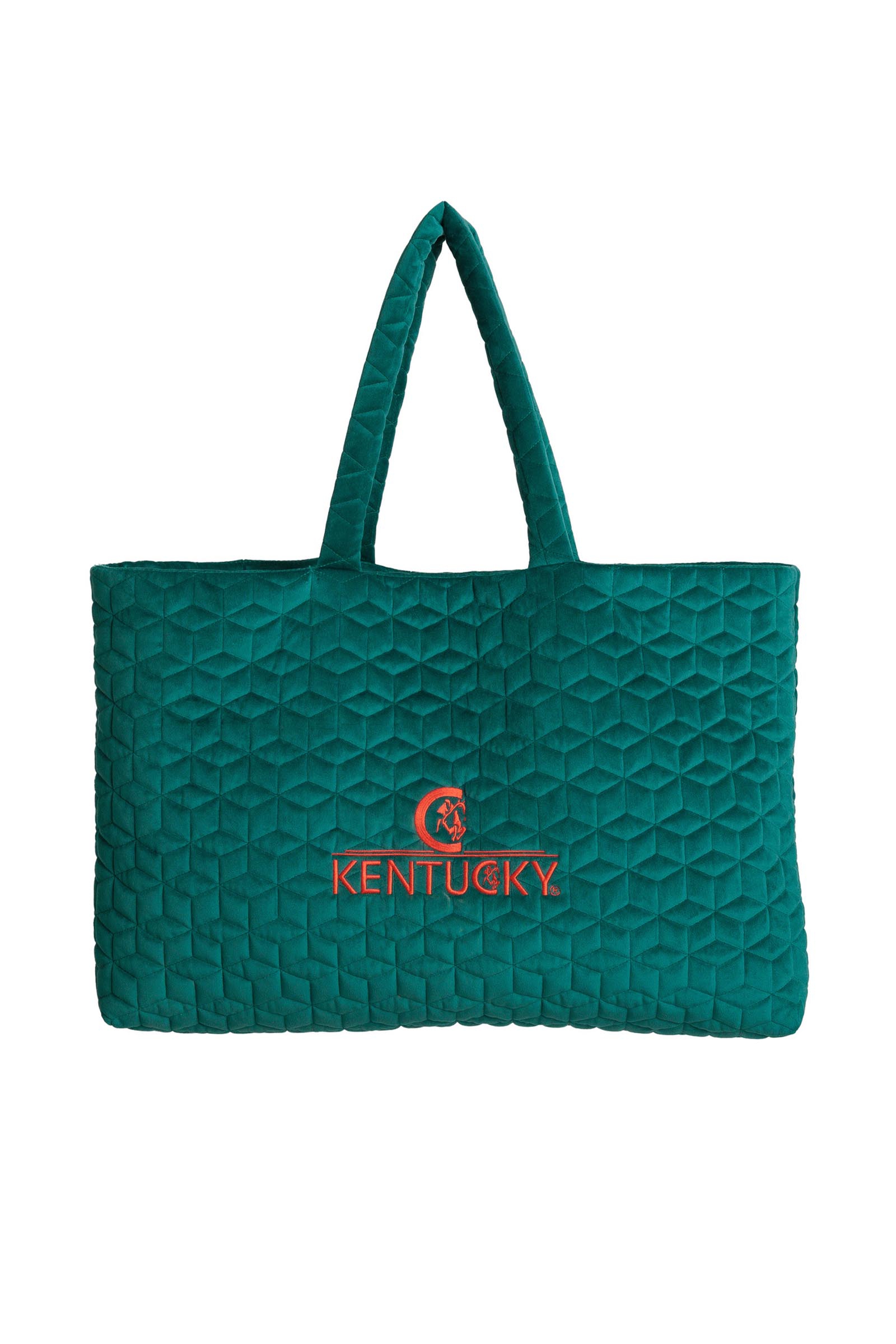 Kentucky Horsewear borsa in velluto con logo  