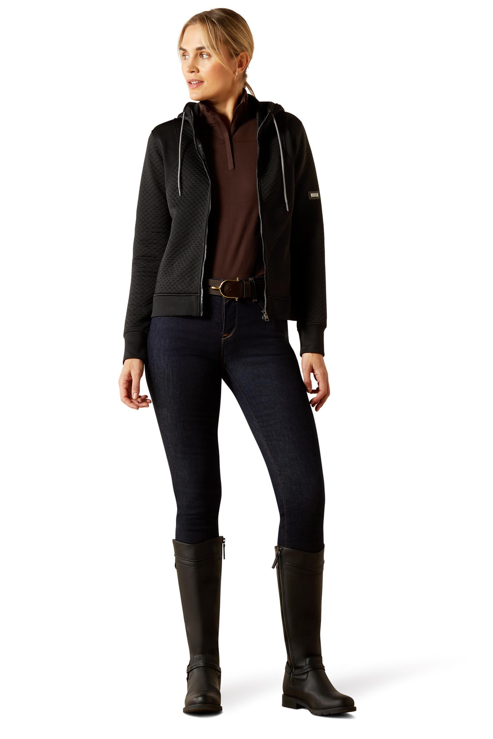 Ariat Radiance felpa da donna con cappuccio e zip integrale