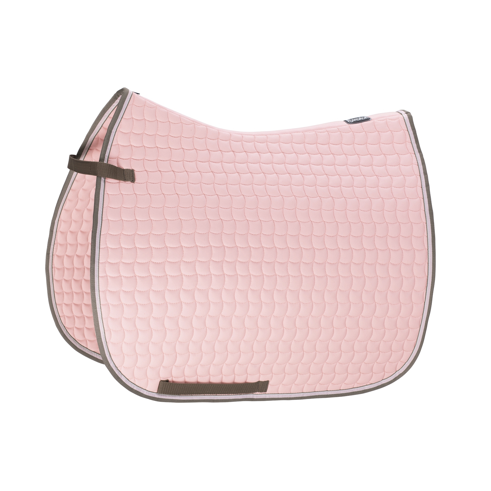 Powder Pink Eskadron Sottosella da dressage in cotone a contrasto