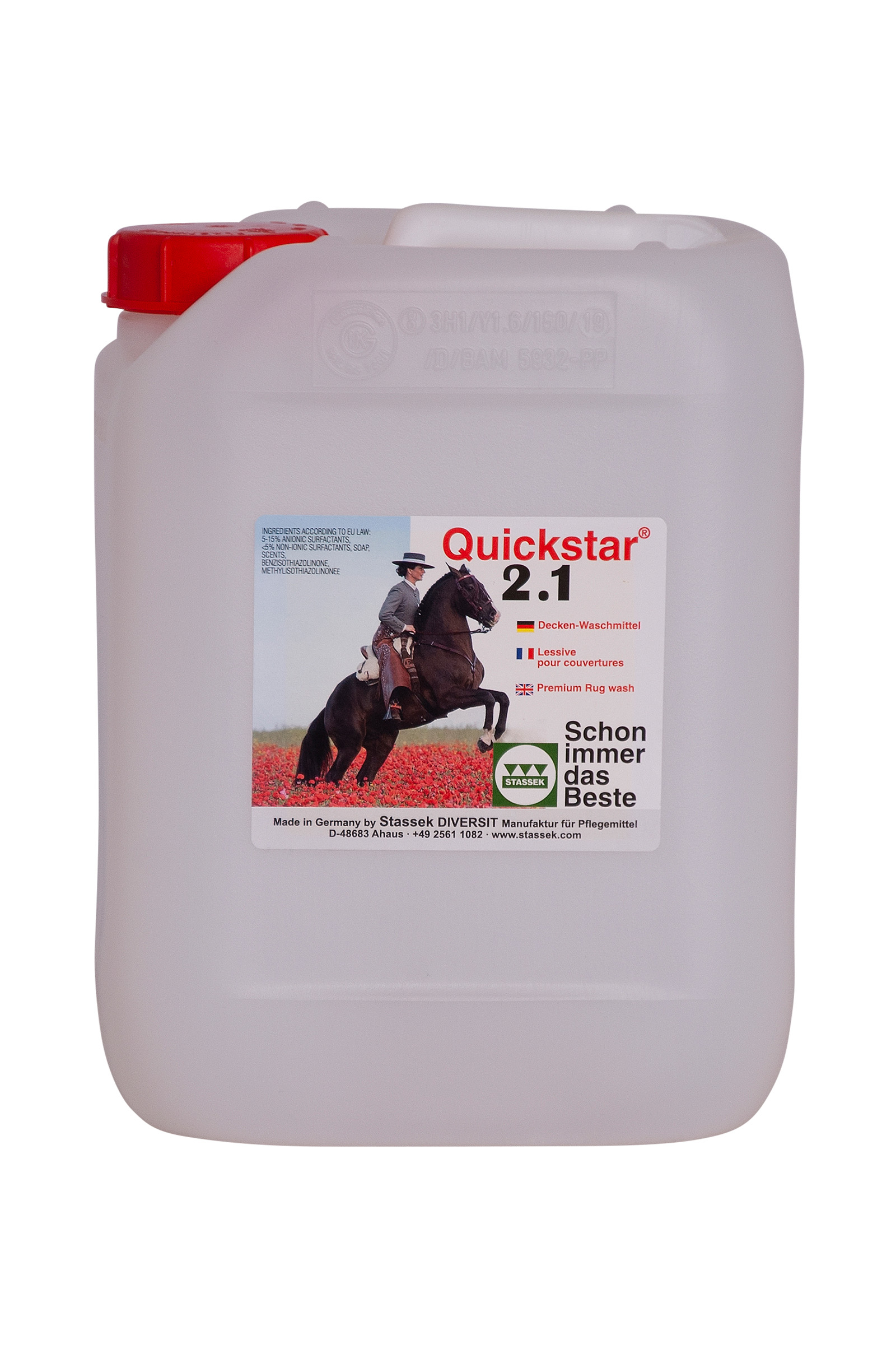 Detergente Stassek Quickstar 2.1 Premium per tappeti e sottosella, 2 litri