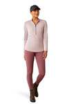 Ariat Breathe maglia tecnica da donna a maniche lunghe con 1/4 zip