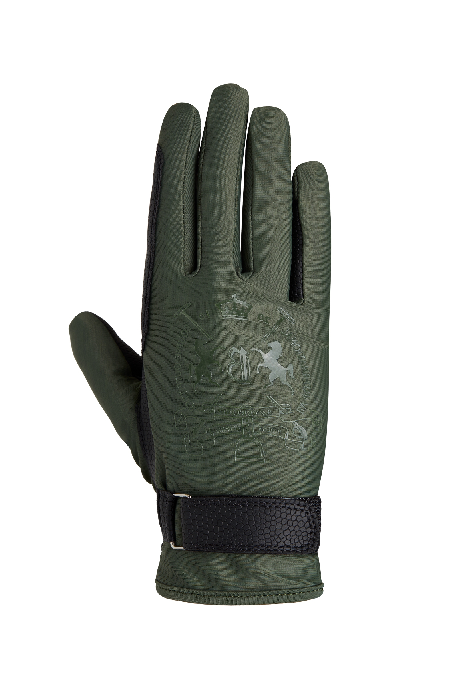 B Vertigo Laia Guanti da equitazione con stampa iconica da donna