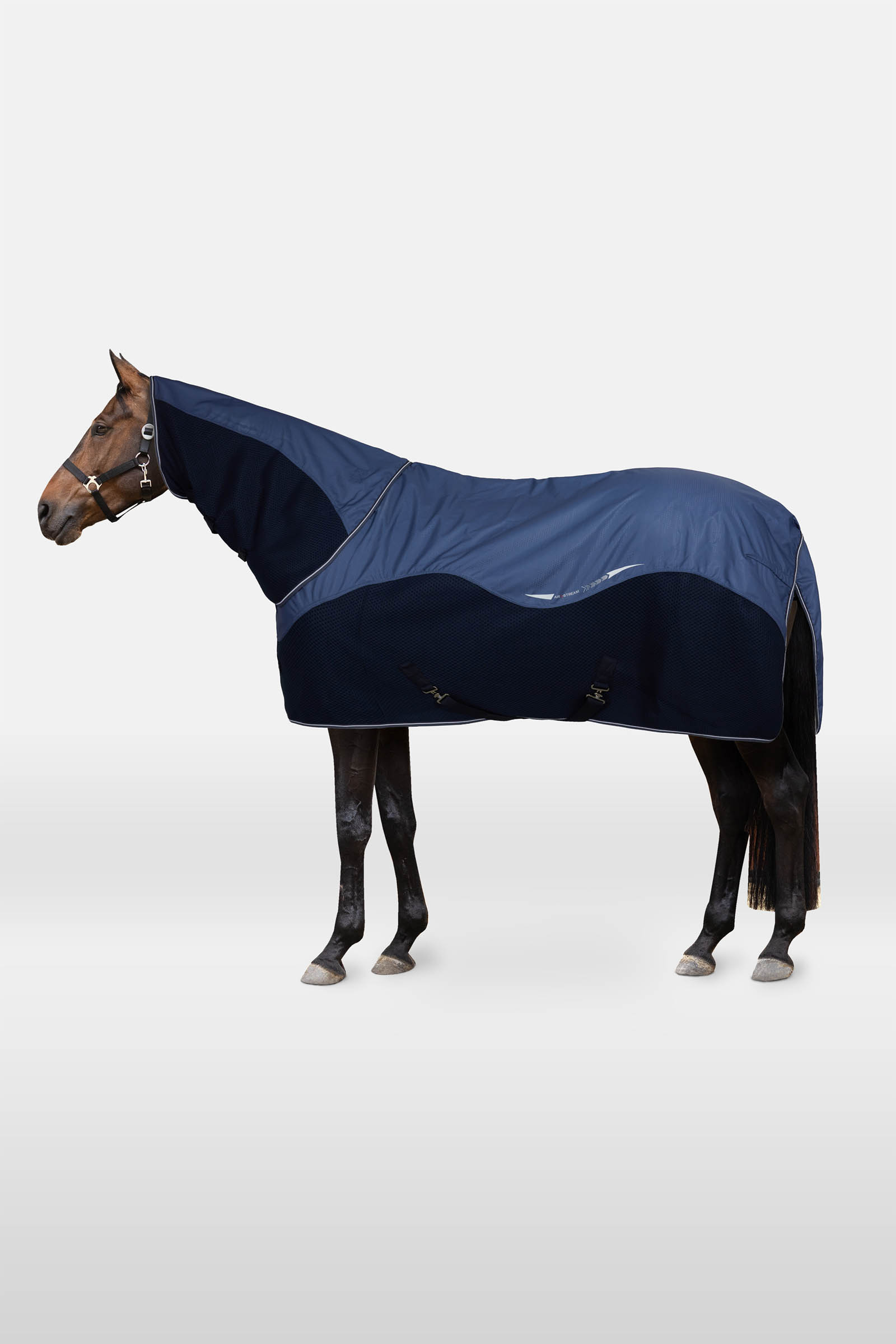 Horze Aircool 3D coperta da paddock antipioggia con collo staccabile