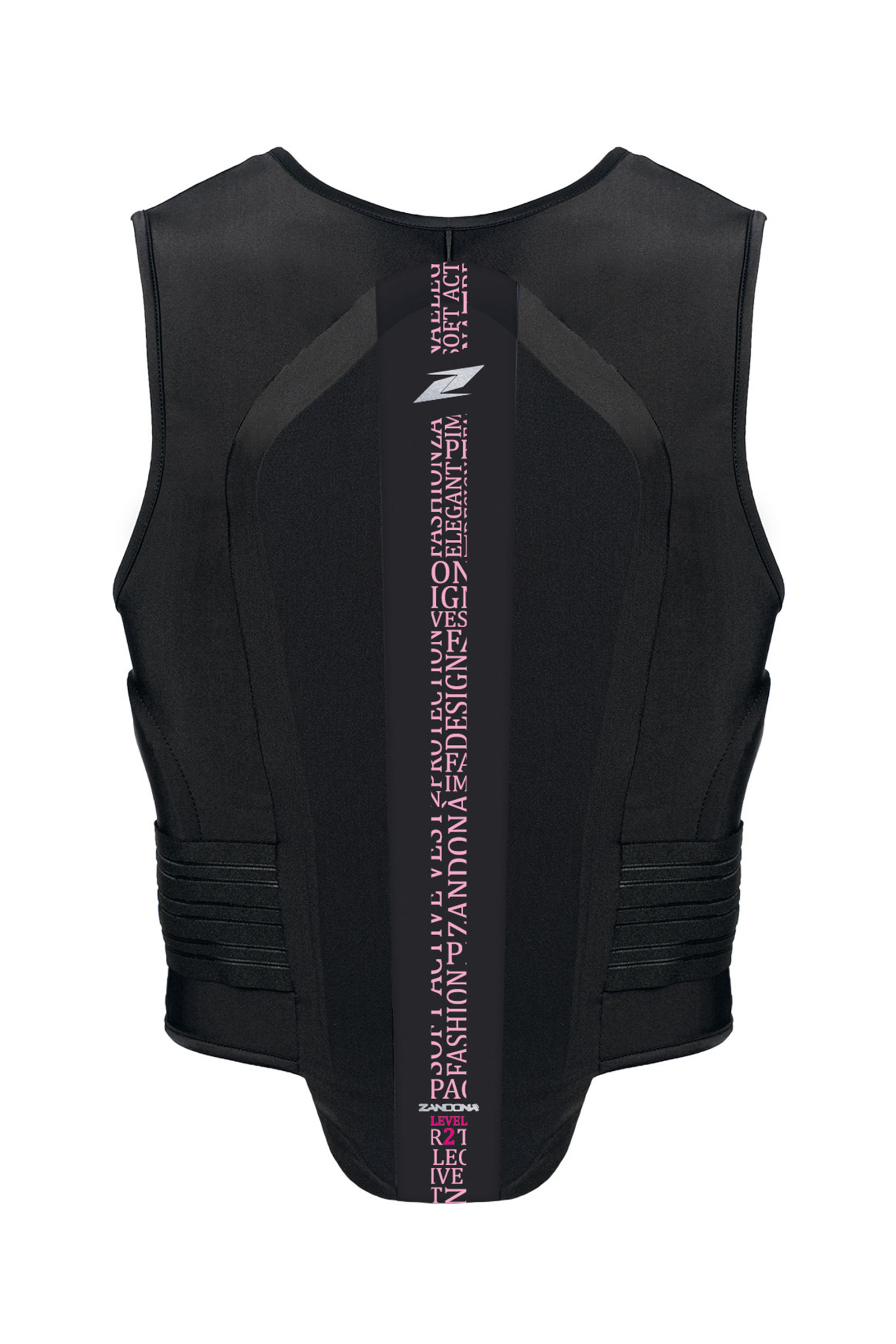 Black/Light Pink Stretch Zandona Soft Vest Pro x7 (168-177cm)
