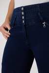 Horze Kacy Pantaloni da equitazione in thermo denim con full seat da donna
