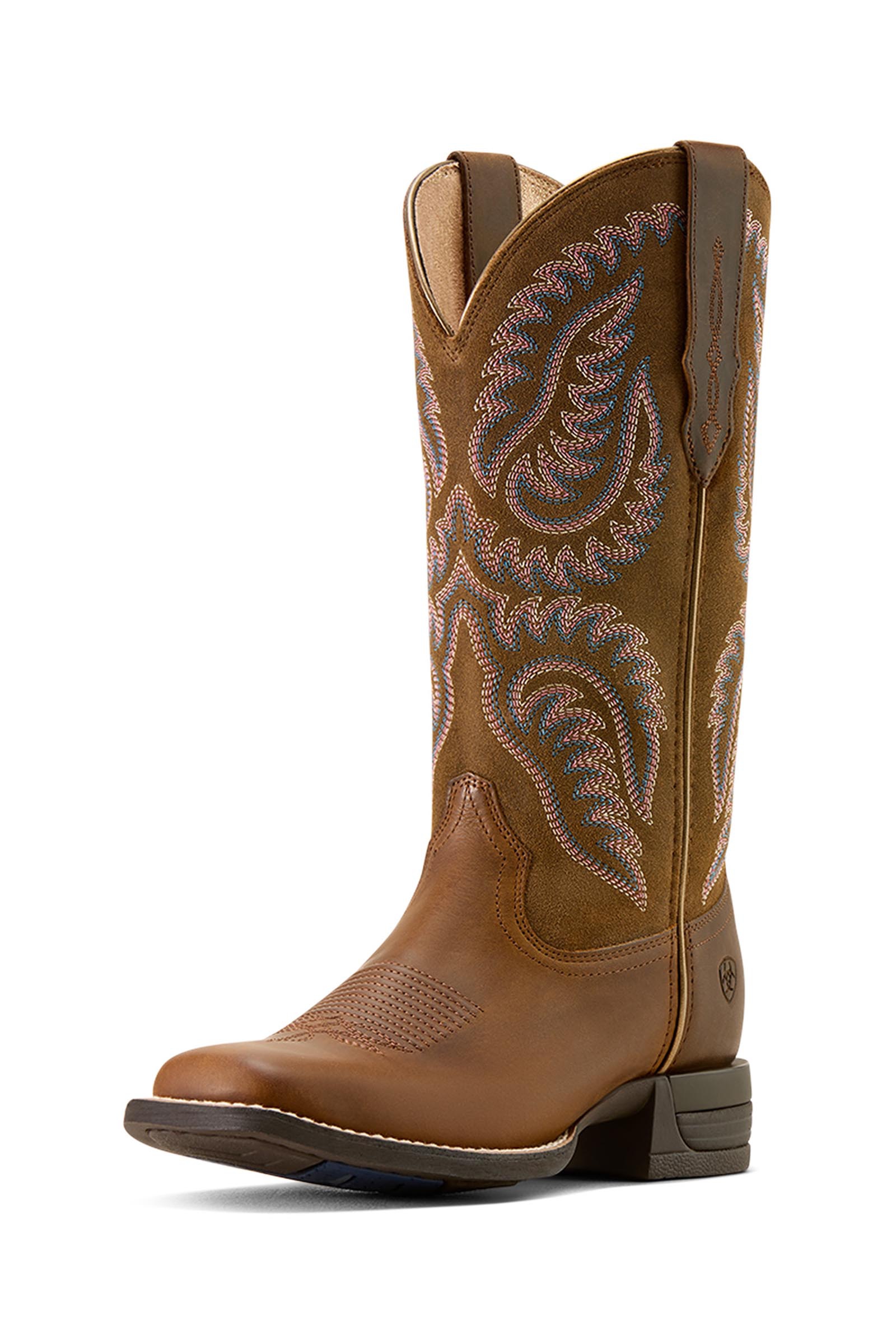 Ariat Donna Cattle Caite stivali western con punta quadrata larga