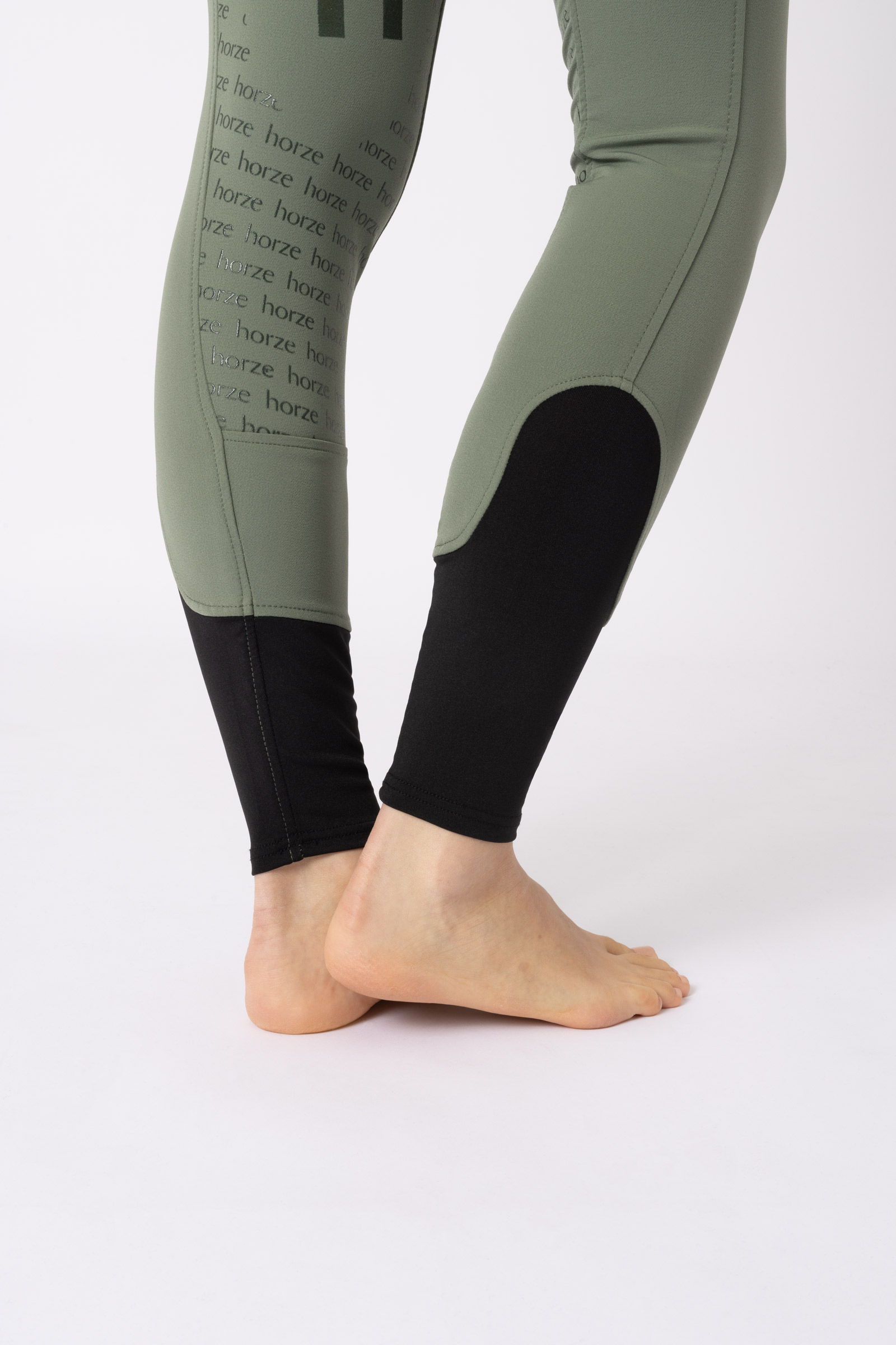 Pantaloni da equitazione a vita alta con full seat in silicone da donna