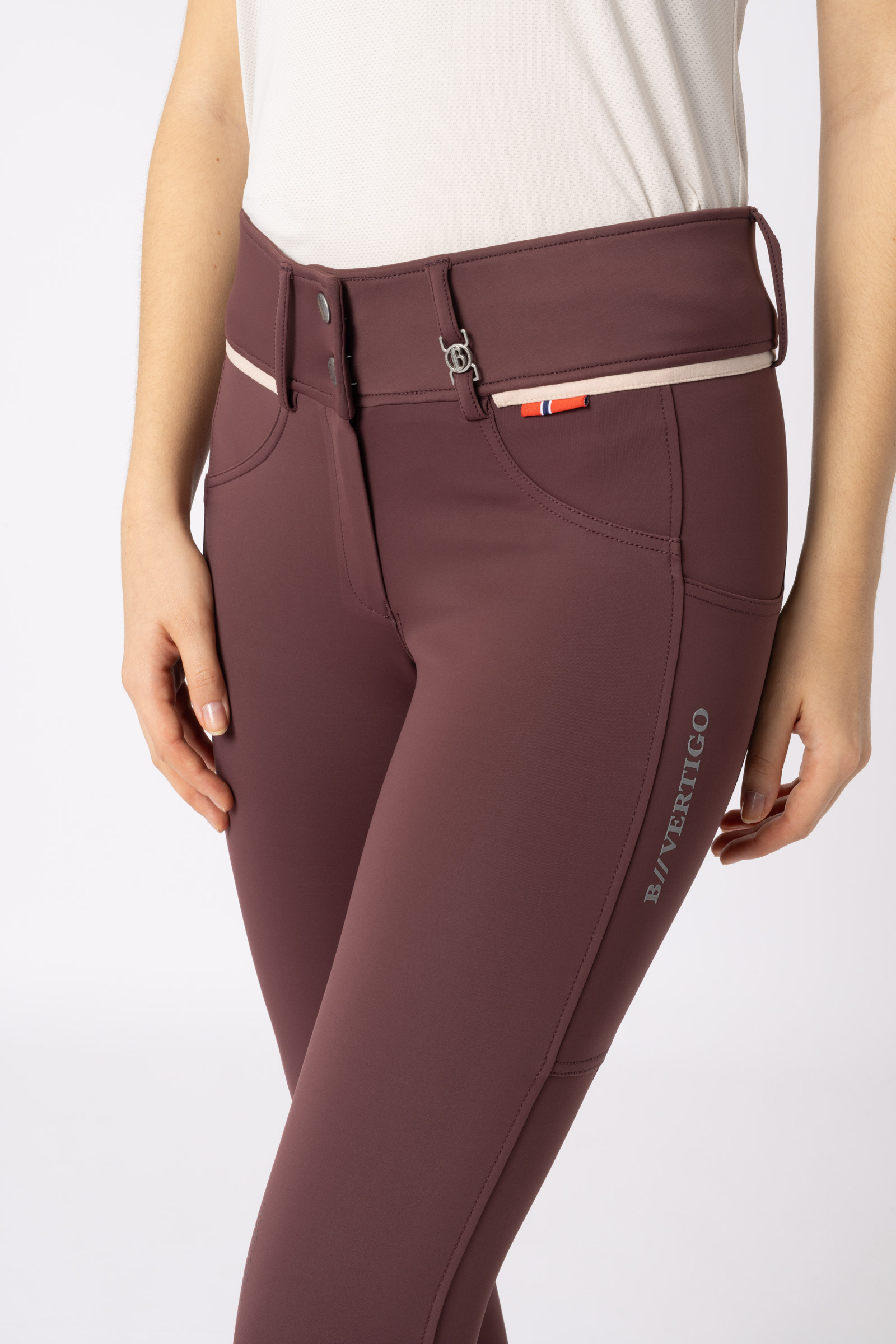 B Vertigo Elea Pantaloni da equitazione con grip al ginocchio, per donna