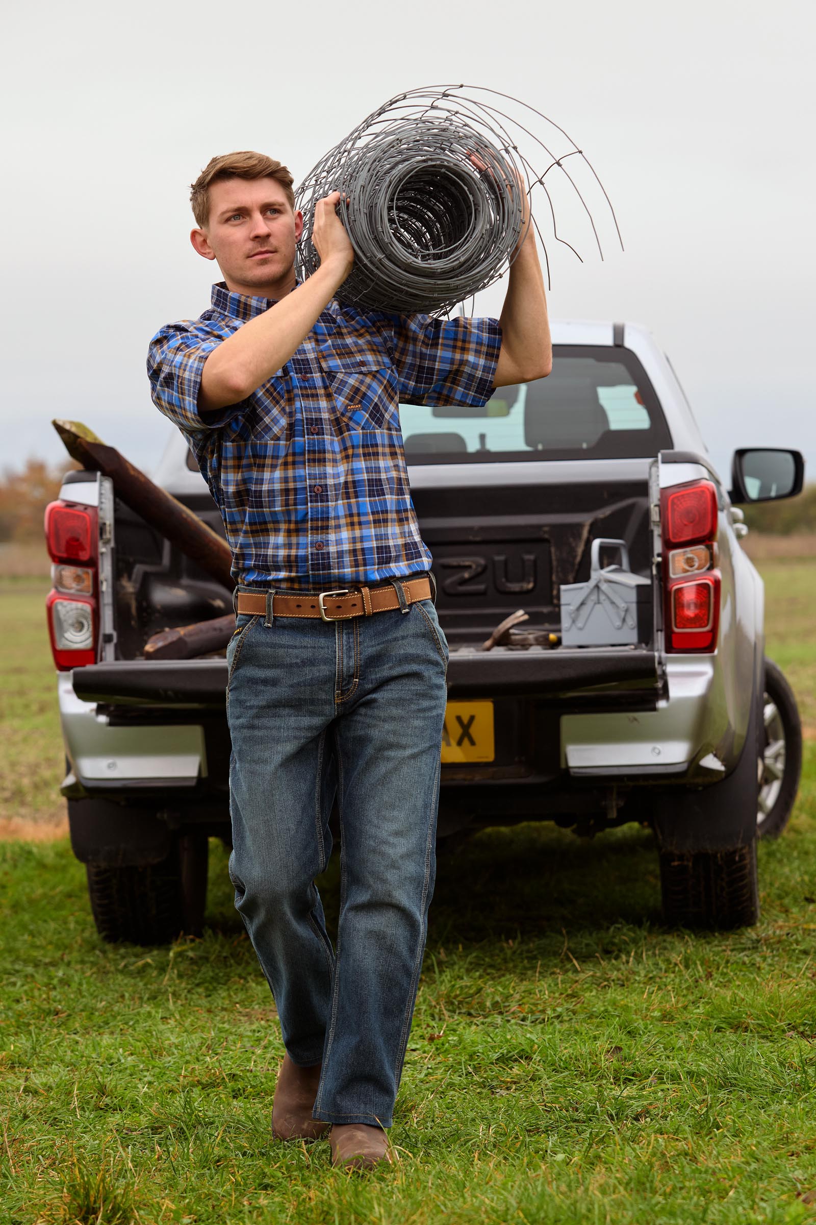 Ariat Rebar M7 Slim DuraStretch Workhorse Jeans da lavoro uomo a gamba dritta