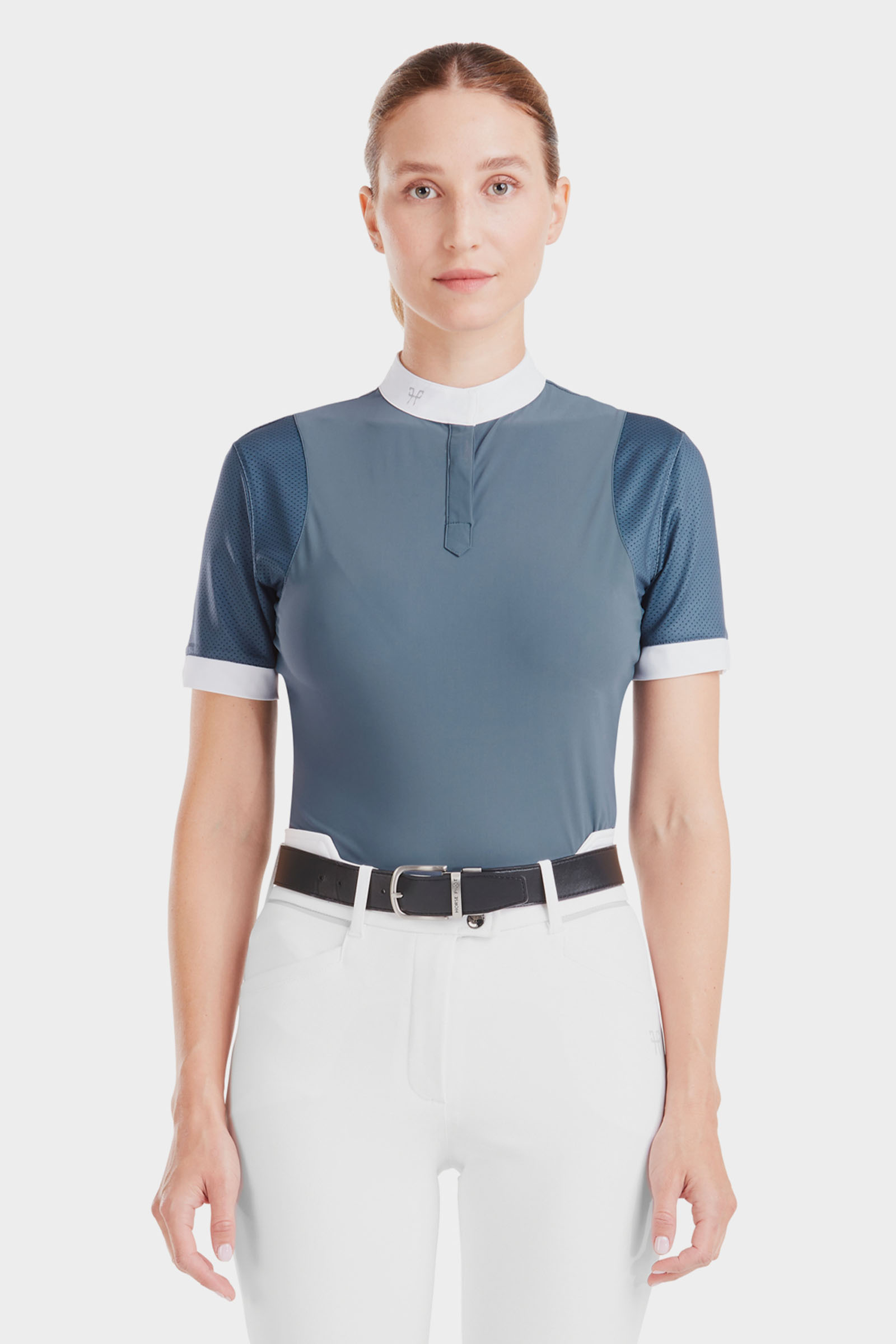 Vintage Indigo Horse Pilot Aerolight camicia donna a maniche corte