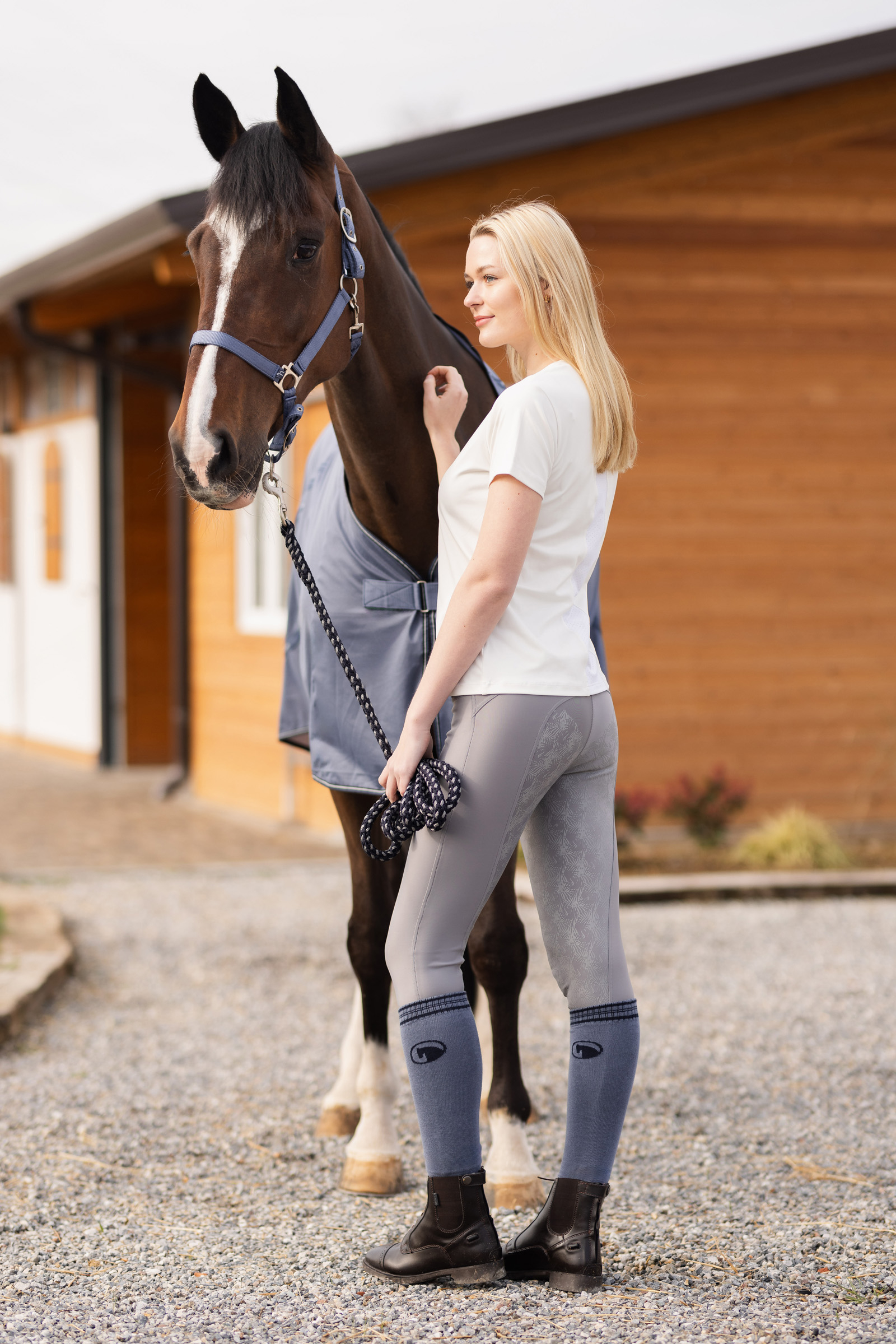 Horze Arina Pantaloni da equitazione con full grip da donna
