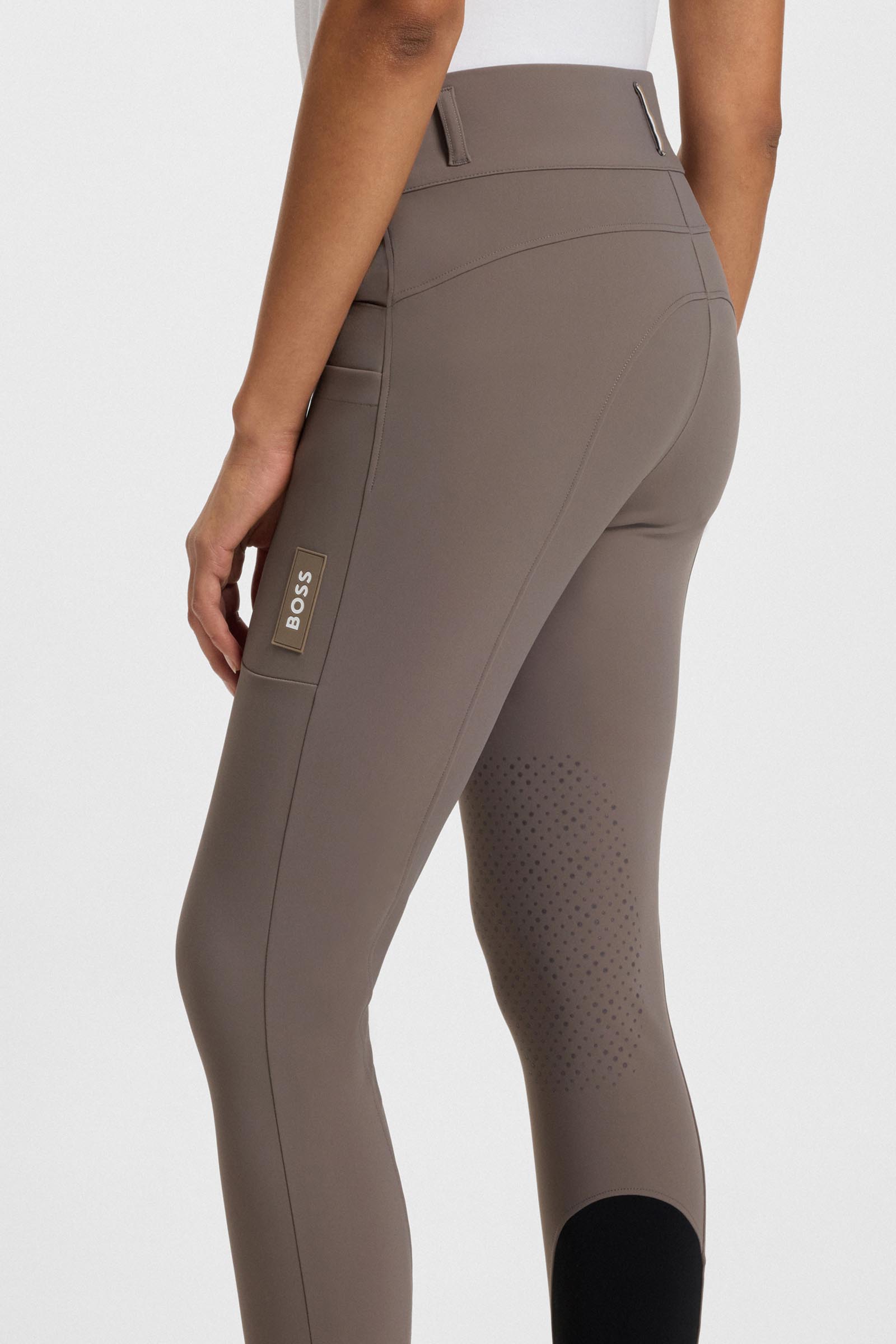 Boss Hannah pantaloni da equitazione donna High Waist knee grip Technical