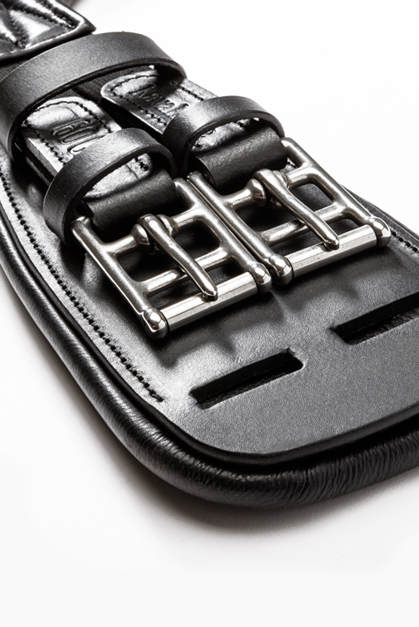 Sottopancia corto Kavalkade in morbida pelle Casper con elastico