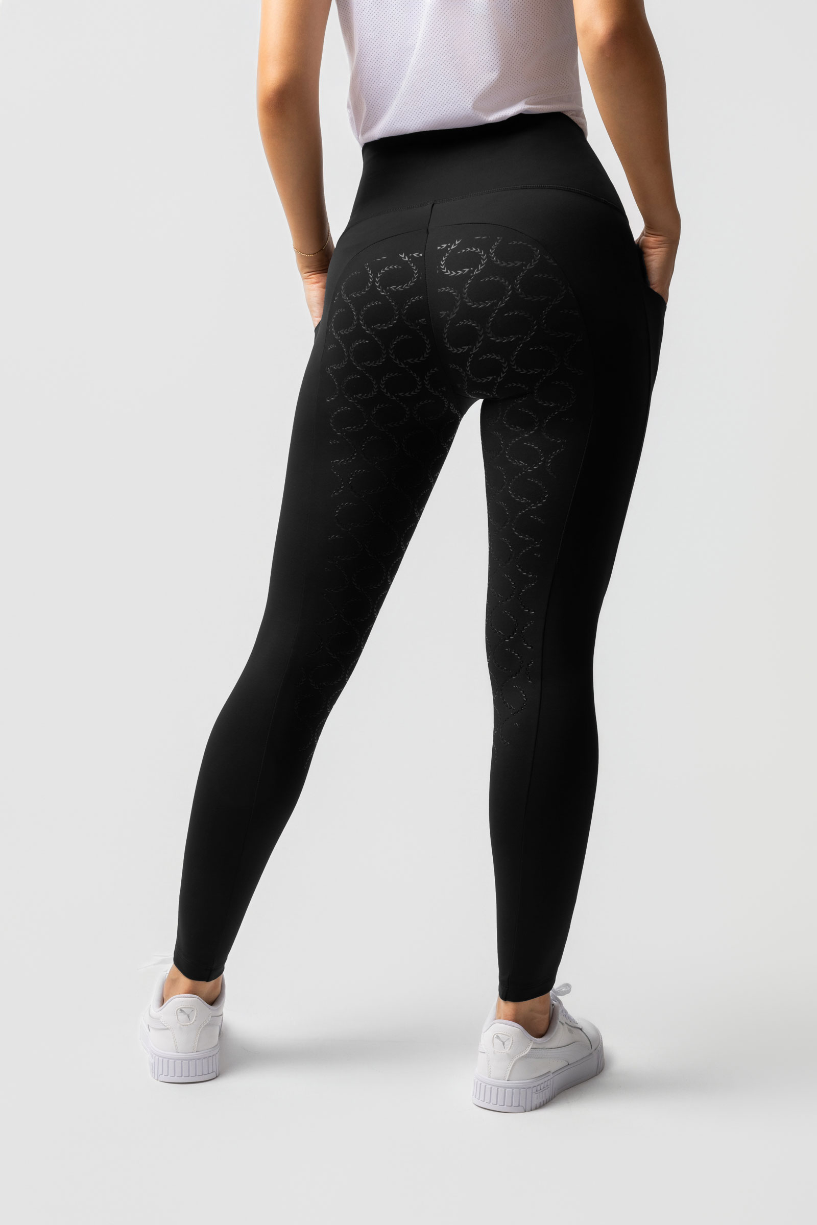 Horze Gillian Leggings termiche da donna con pieno grip