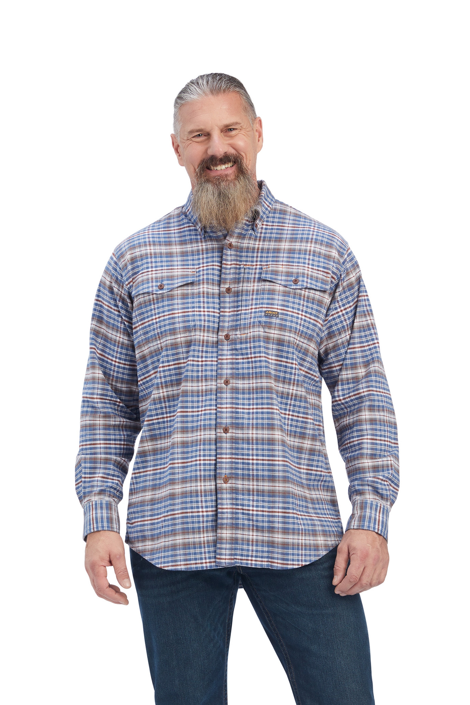 Ariat Rebar camicia da lavoro in flanella DuraStretch