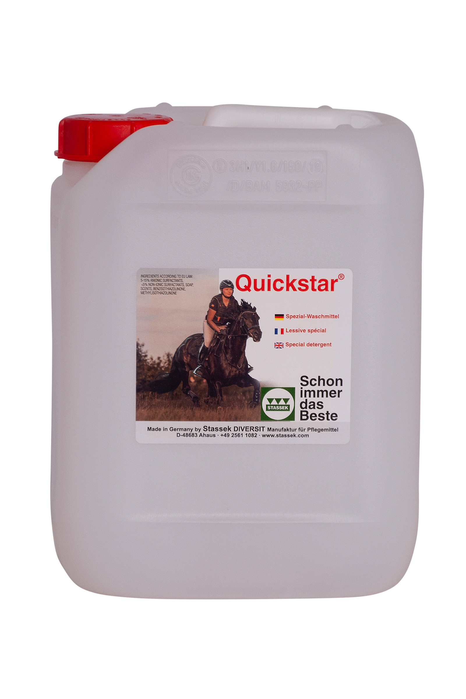 Stassek Quickstar Detergente per la cura della pelle e della lana, 5 litri