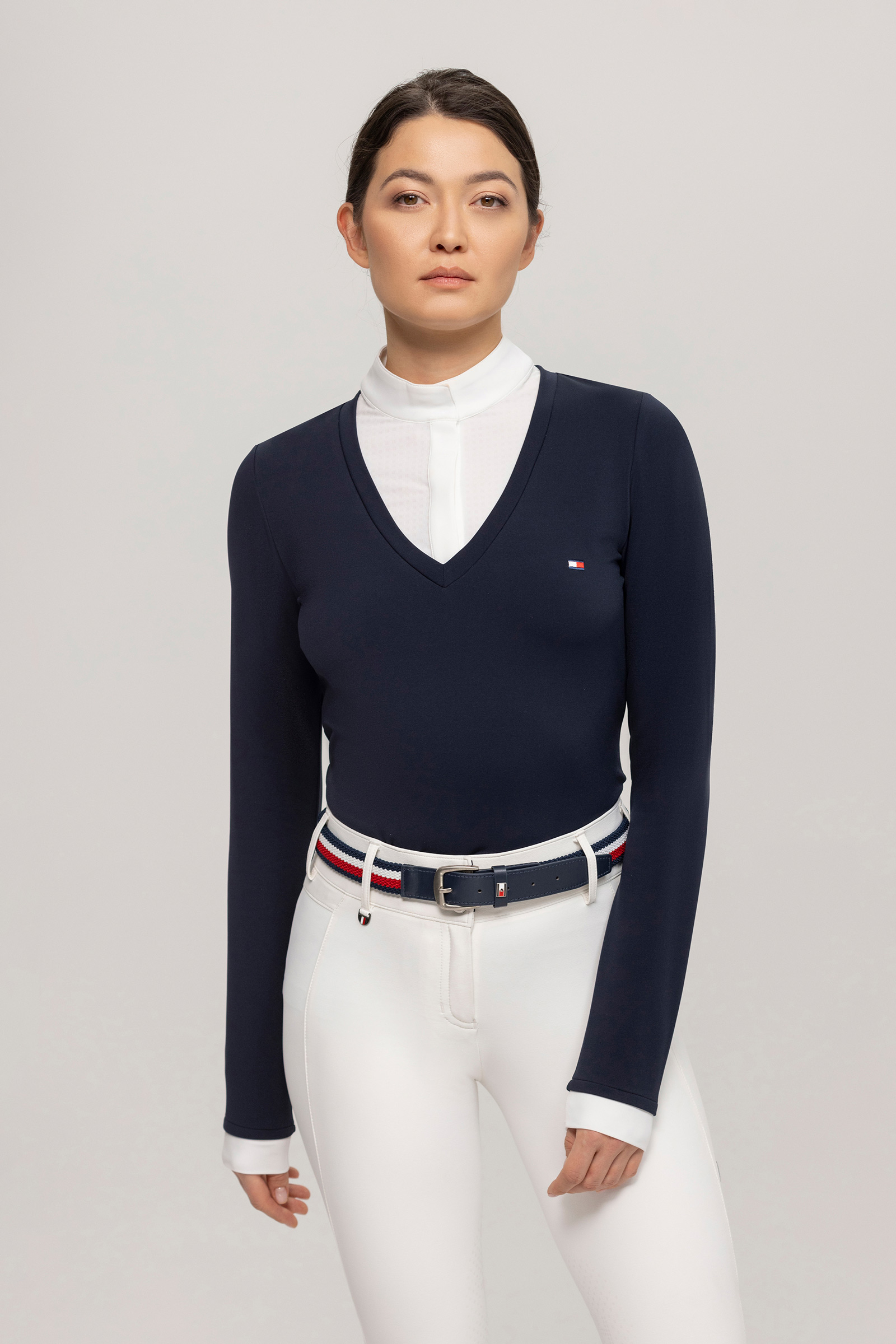 Tommy Hilfiger Equestrian Montana camicia da concorso donna 2-in-1
