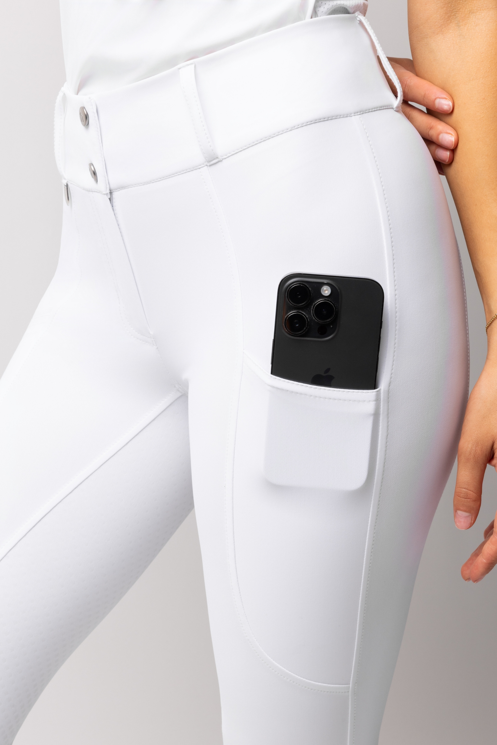 Horze Grand Prix Show Pantaloni da equitazione Full Grip UPF 50+