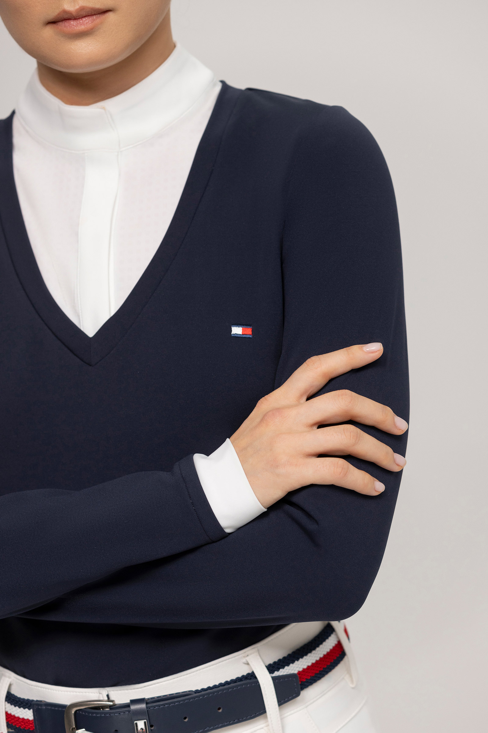 Tommy Hilfiger Equestrian Montana camicia da concorso donna 2-in-1