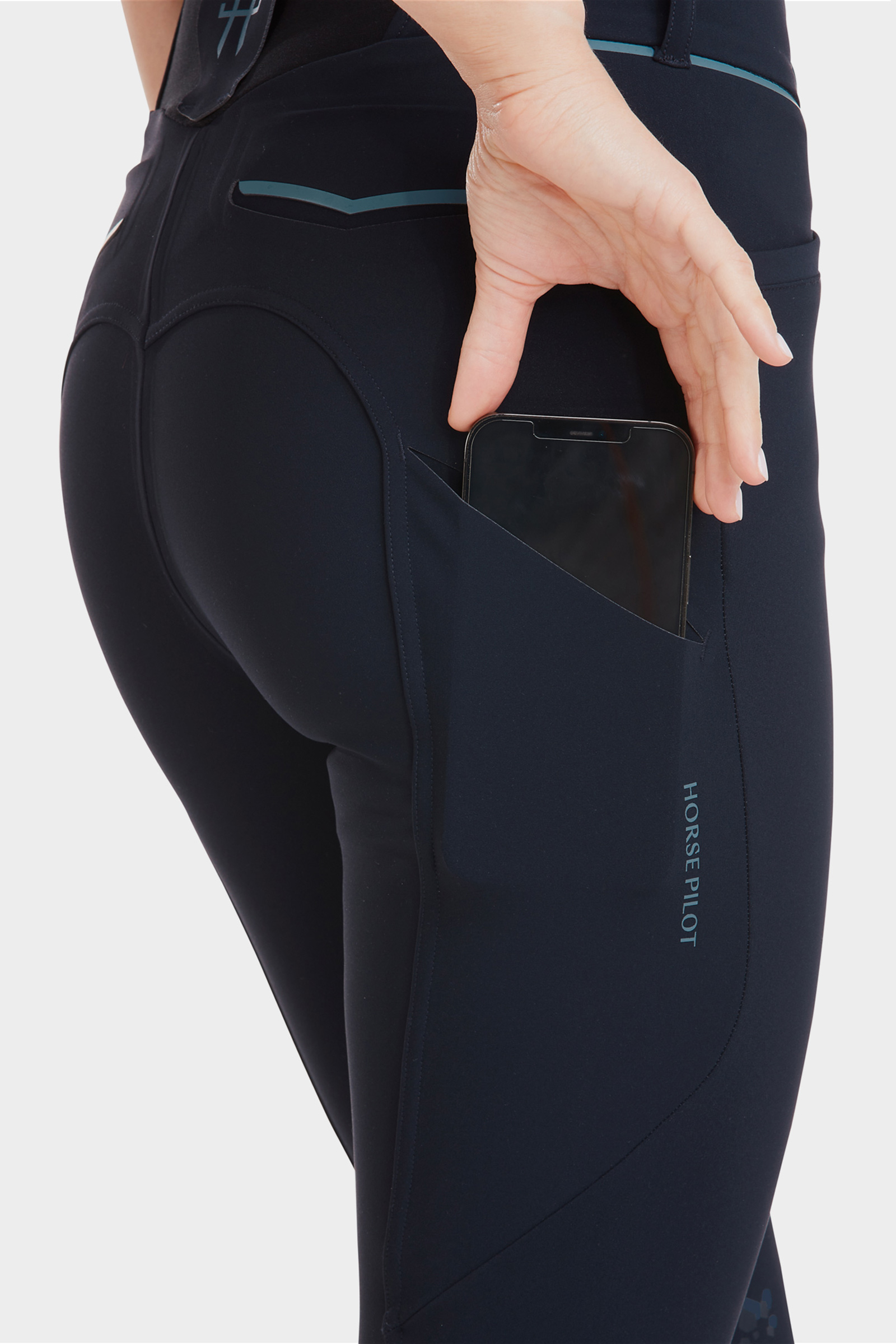 Horse Pilot X-Perform pantaloni da equitazione da donna con toppa al ginocchio