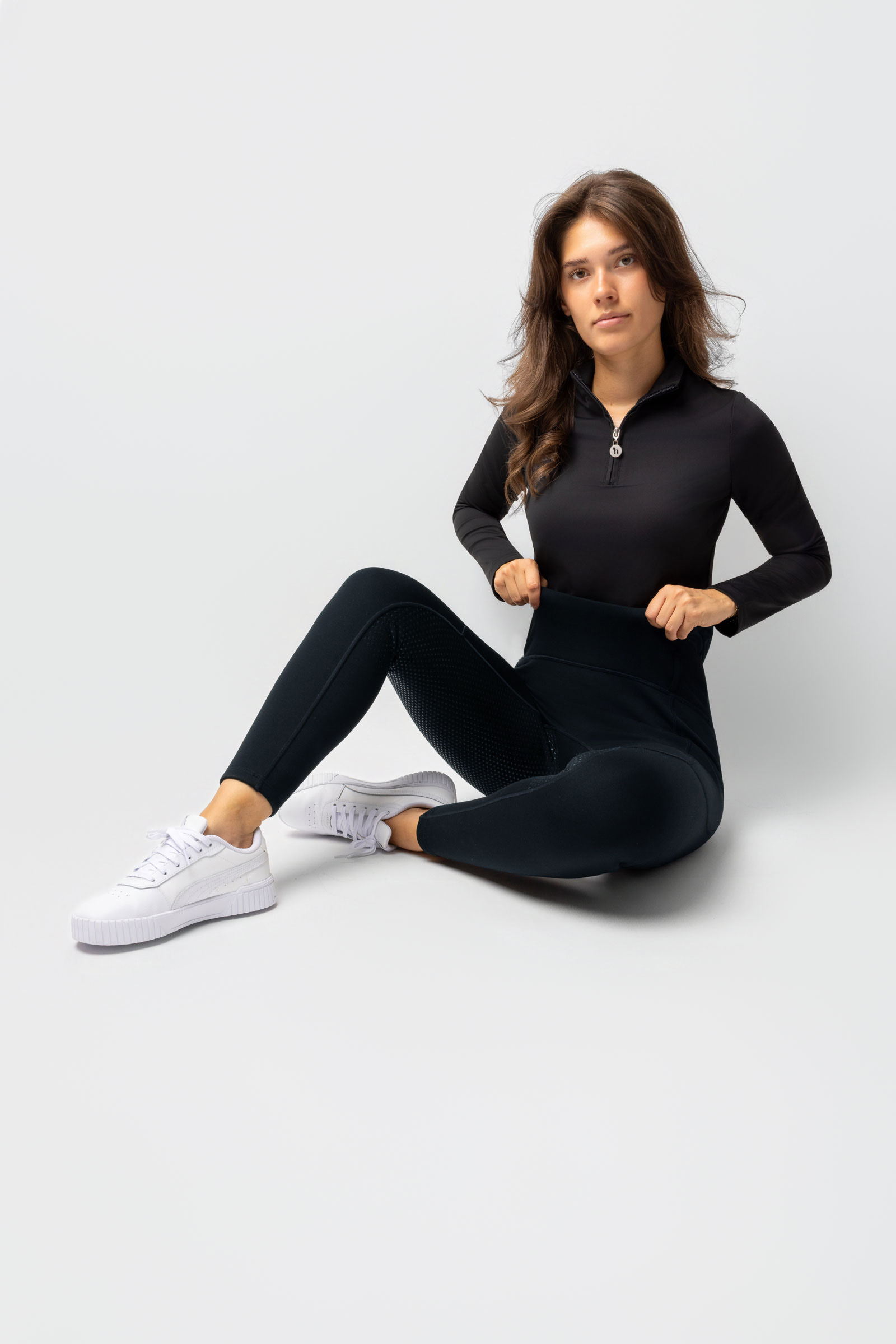 Horze Greta leggings equitazione thermo donna full grip