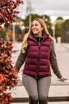 Horze Callie Gilet da equitazione imbottito con cappuccio per donna