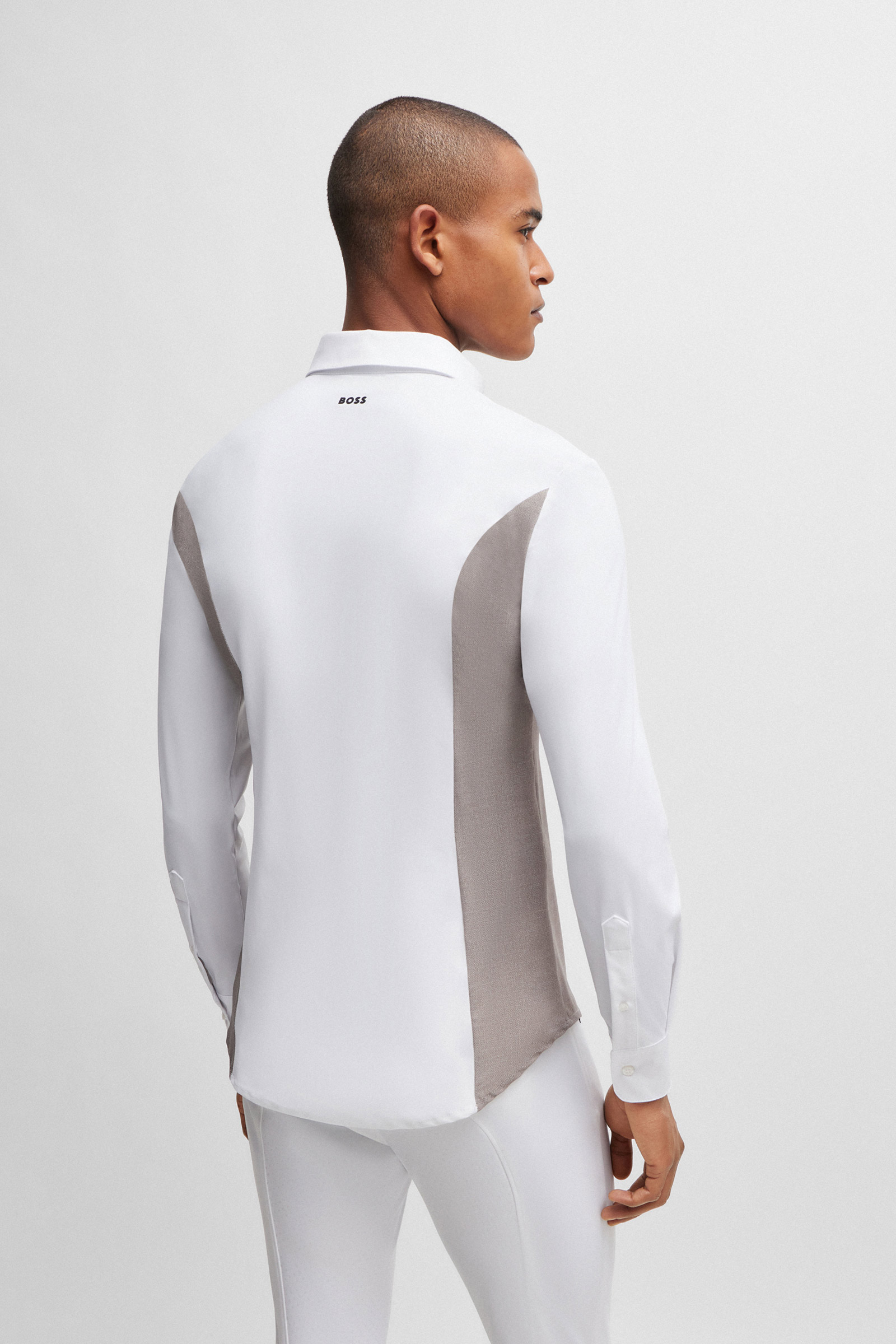 Camicia da show Boss Norman con pannello laterale