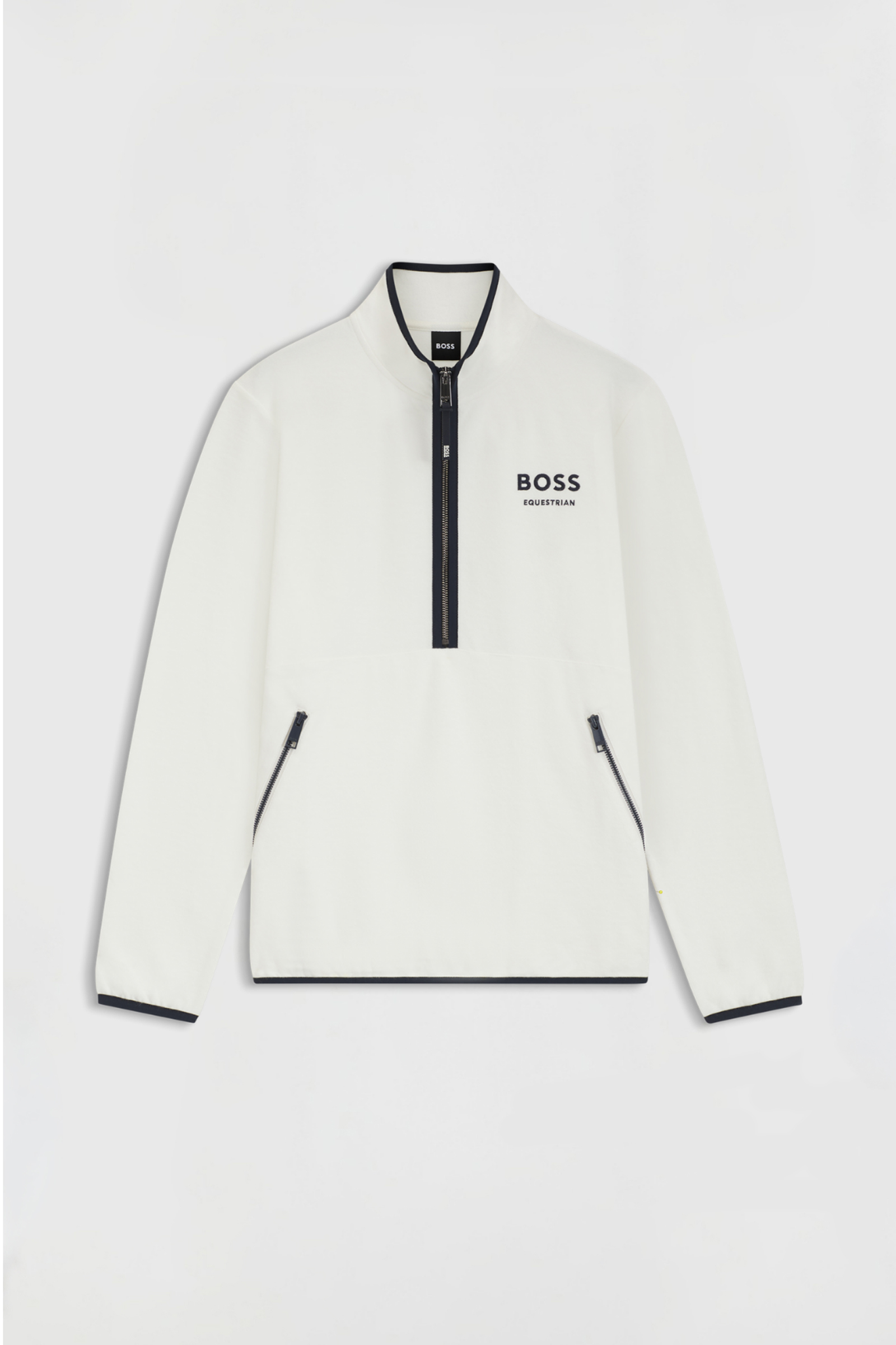 Soft Cream Boss Fedora Felpa donna mezza zip