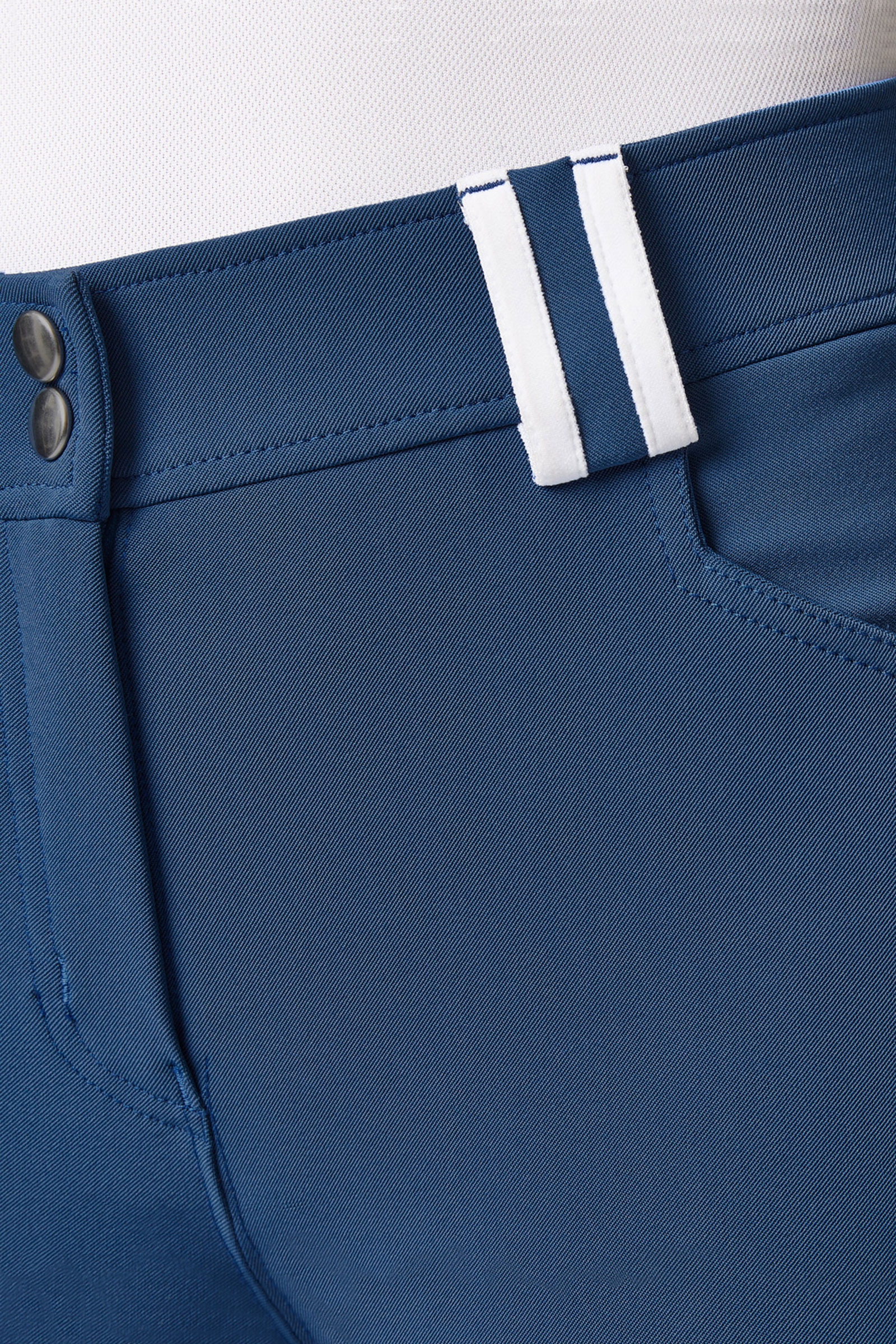 Pantaloni da equitazione a vita alta full seat con bordino a contrasto da donna