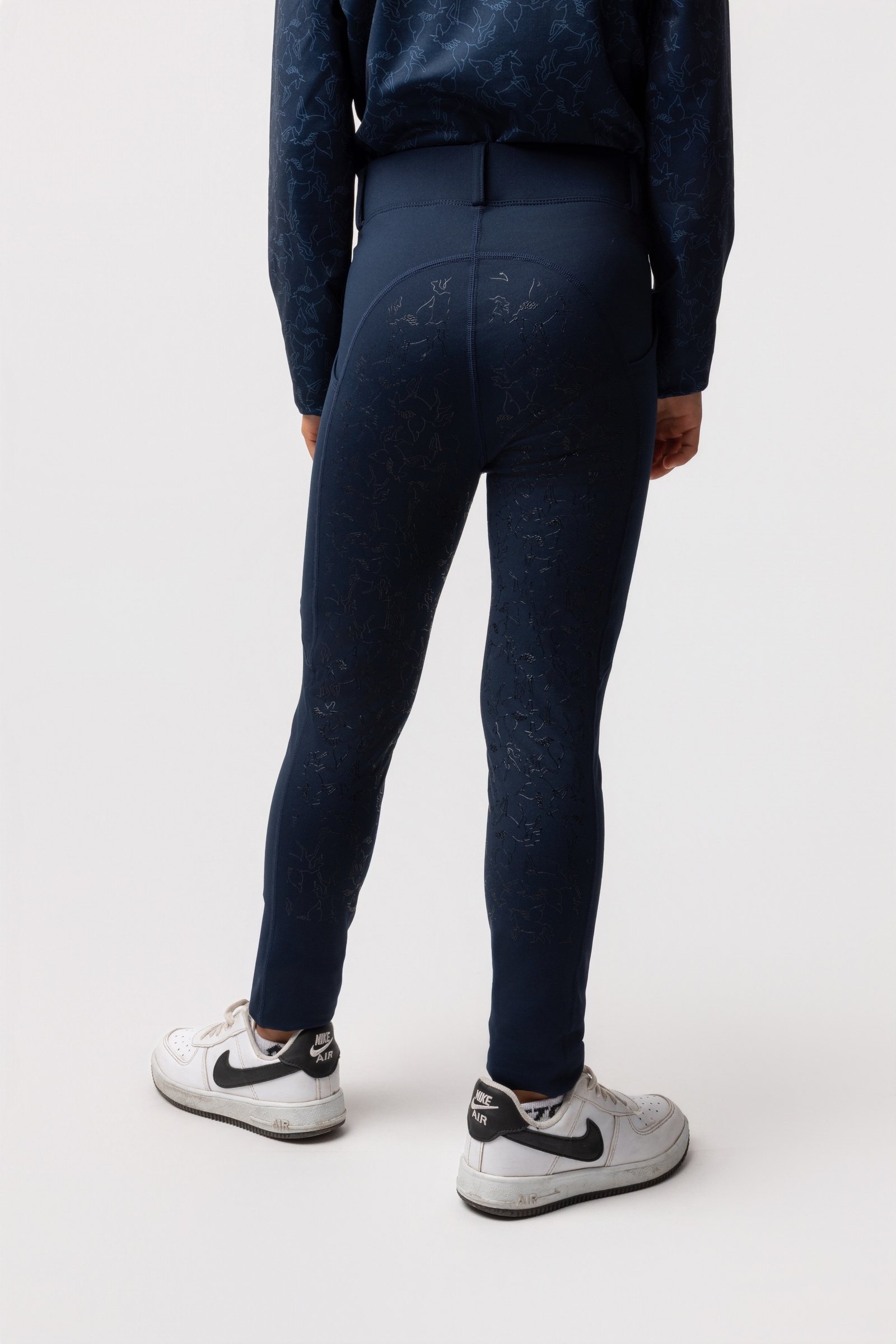 Horze Dea pantaloni da equitazione per bambini con full seat