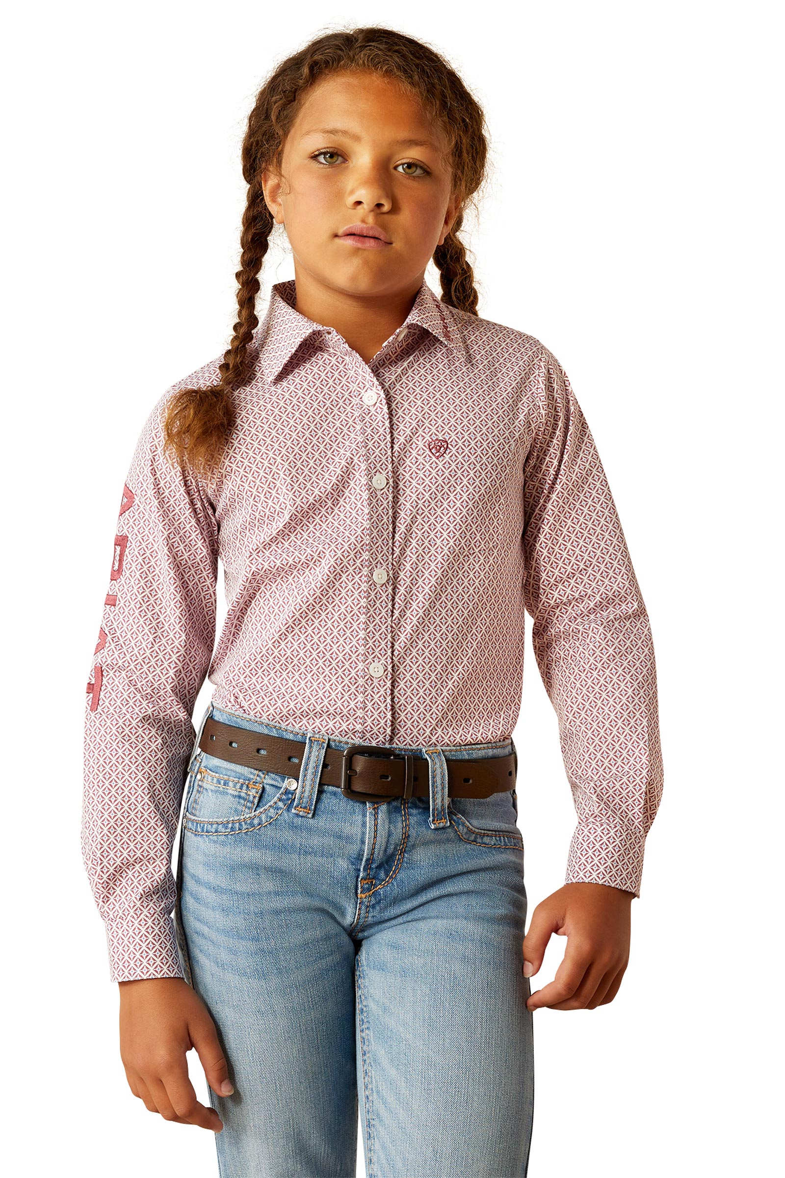 Ariat Team Kirby camicia western a maniche lunghe per bambini