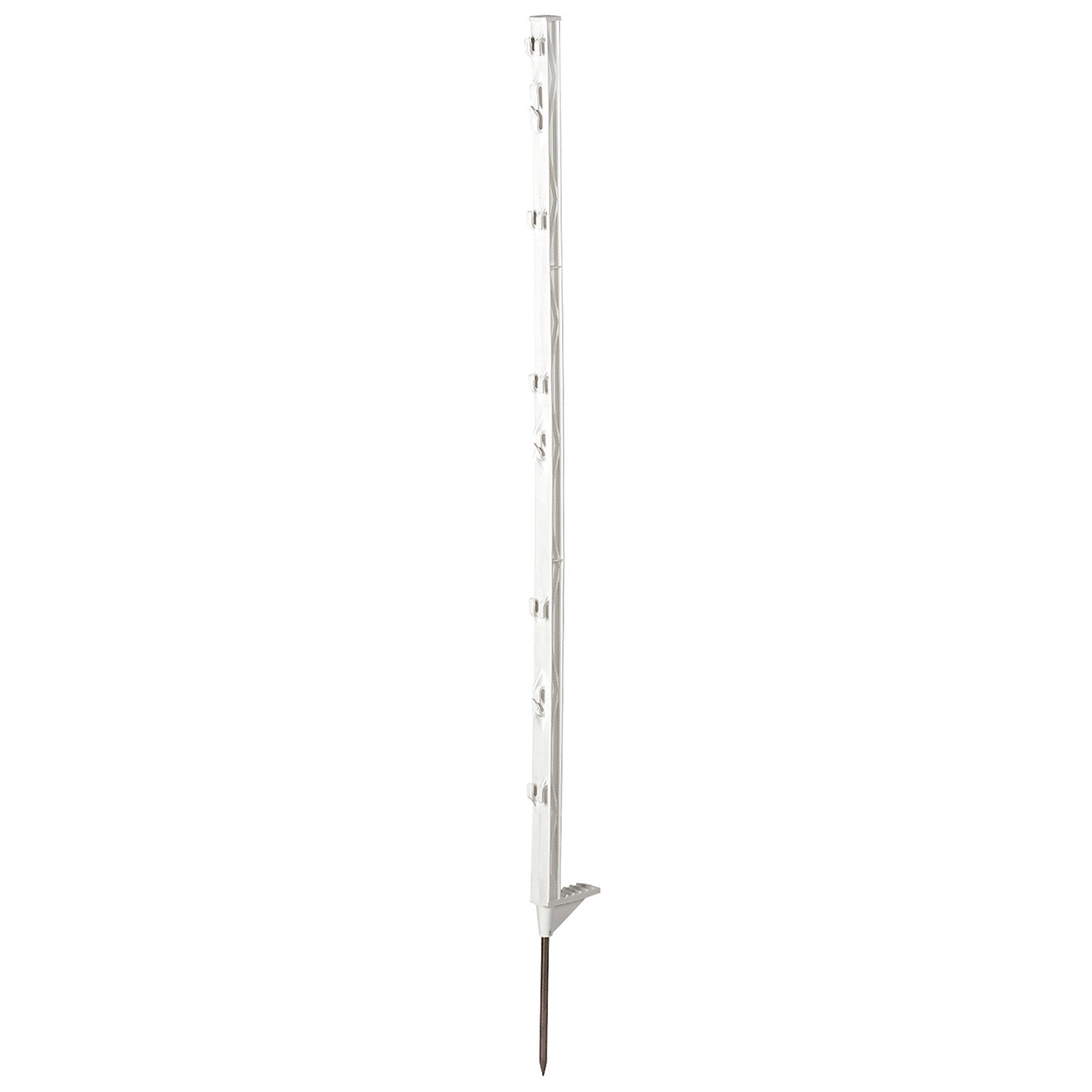 Farm Patrol Classic palo in plastica con inserimento singolo, bianco, 105 cm, 5 pz