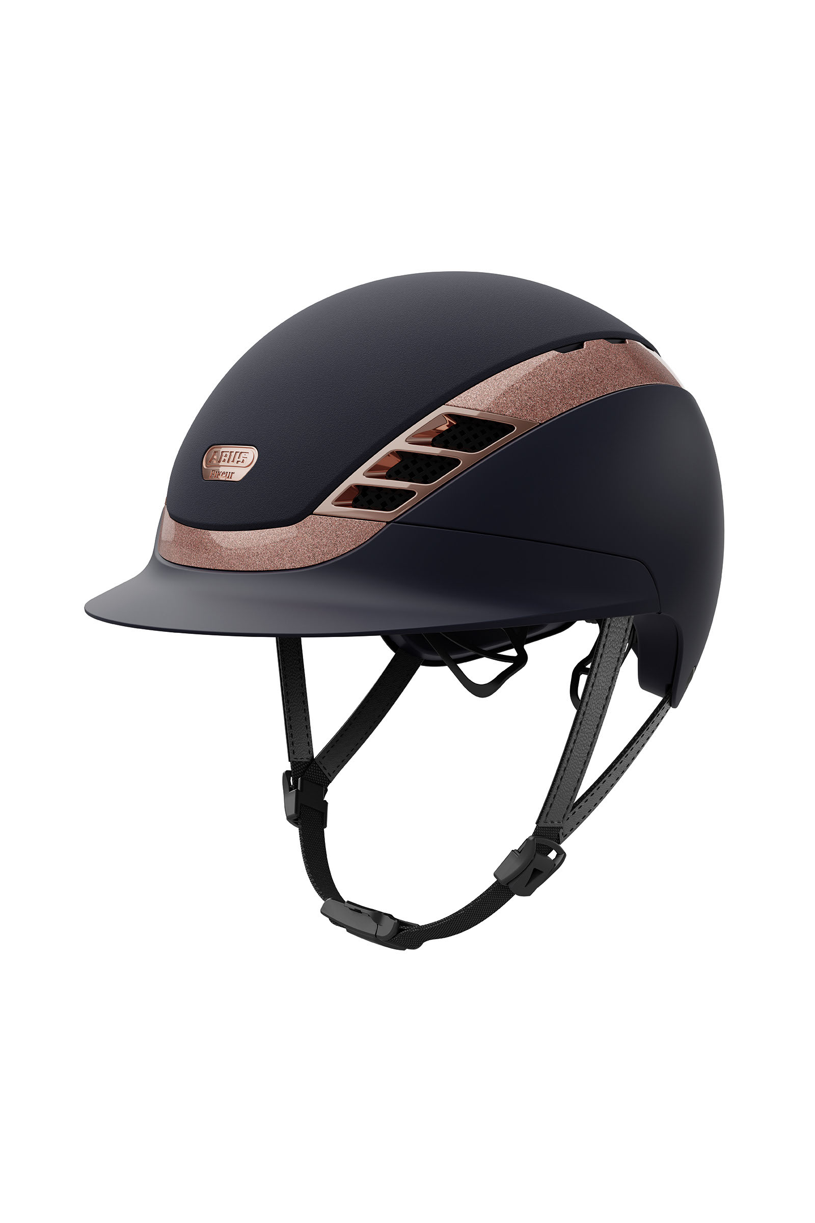 Navy/Rosegold Abus Pikeur AirLuxe Supreme Casco da equitazione