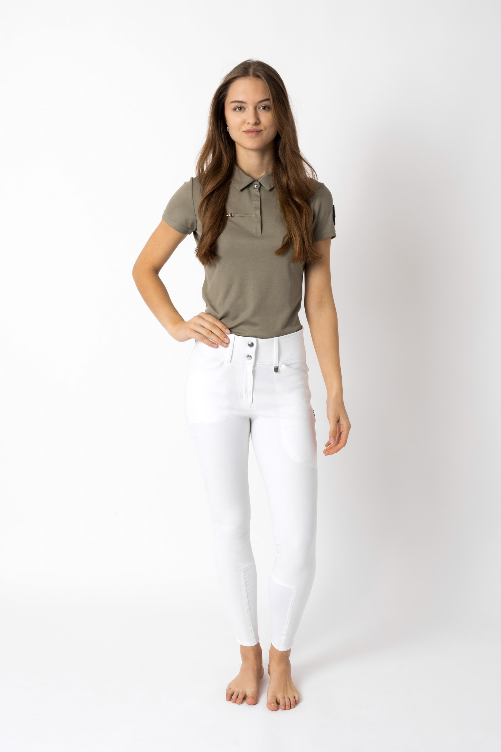 Horze Grand Prix II Pantaloni da equitazione con grip al ginocchio in silicone da donna