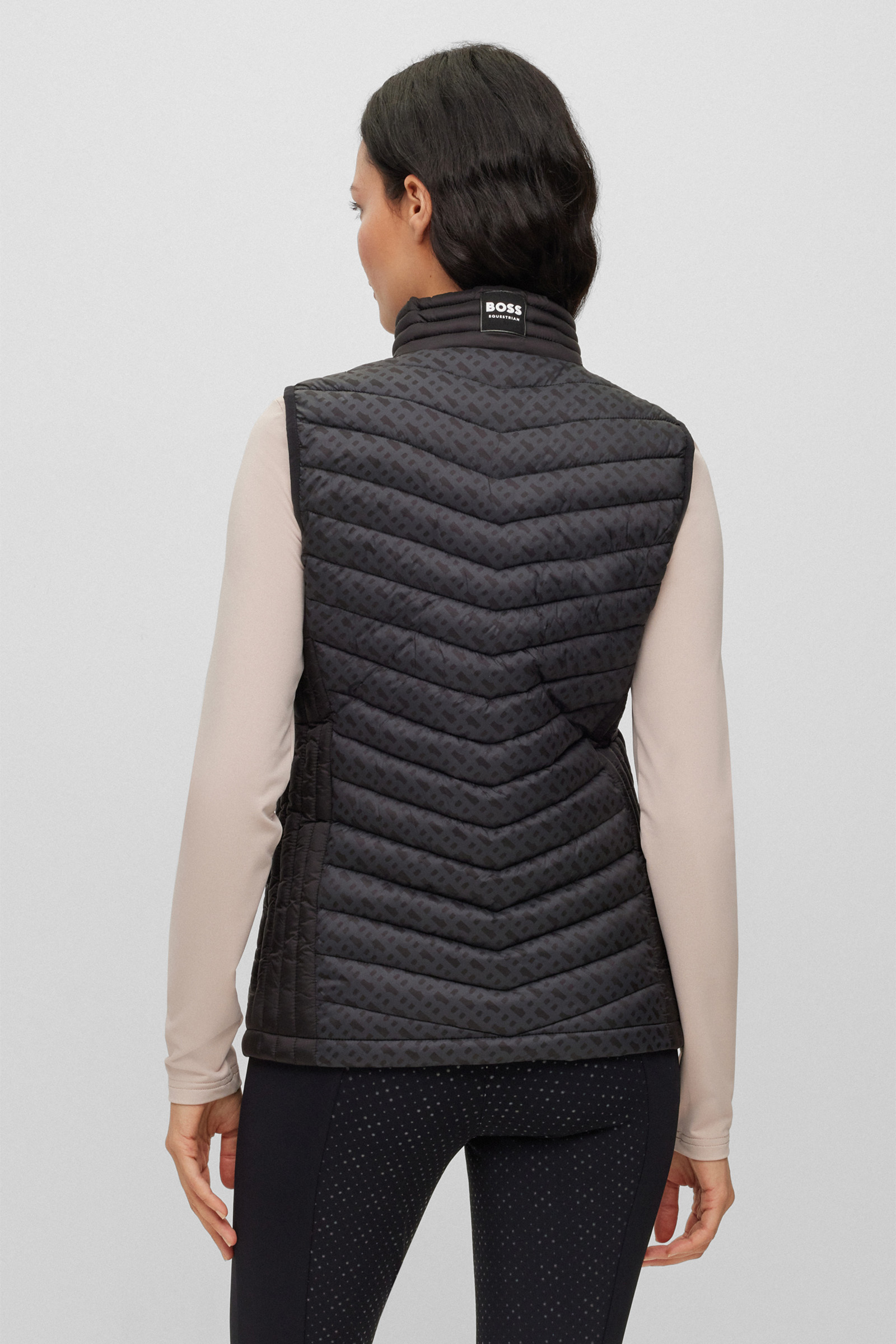 Gilet da donna con monogramma Boss Bea