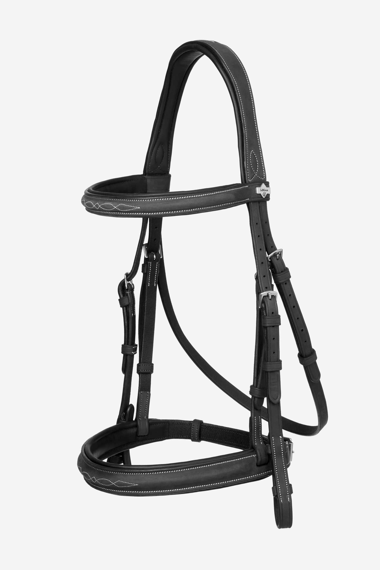 Black/Silver LeMieux Hunter Testiera Ricamata