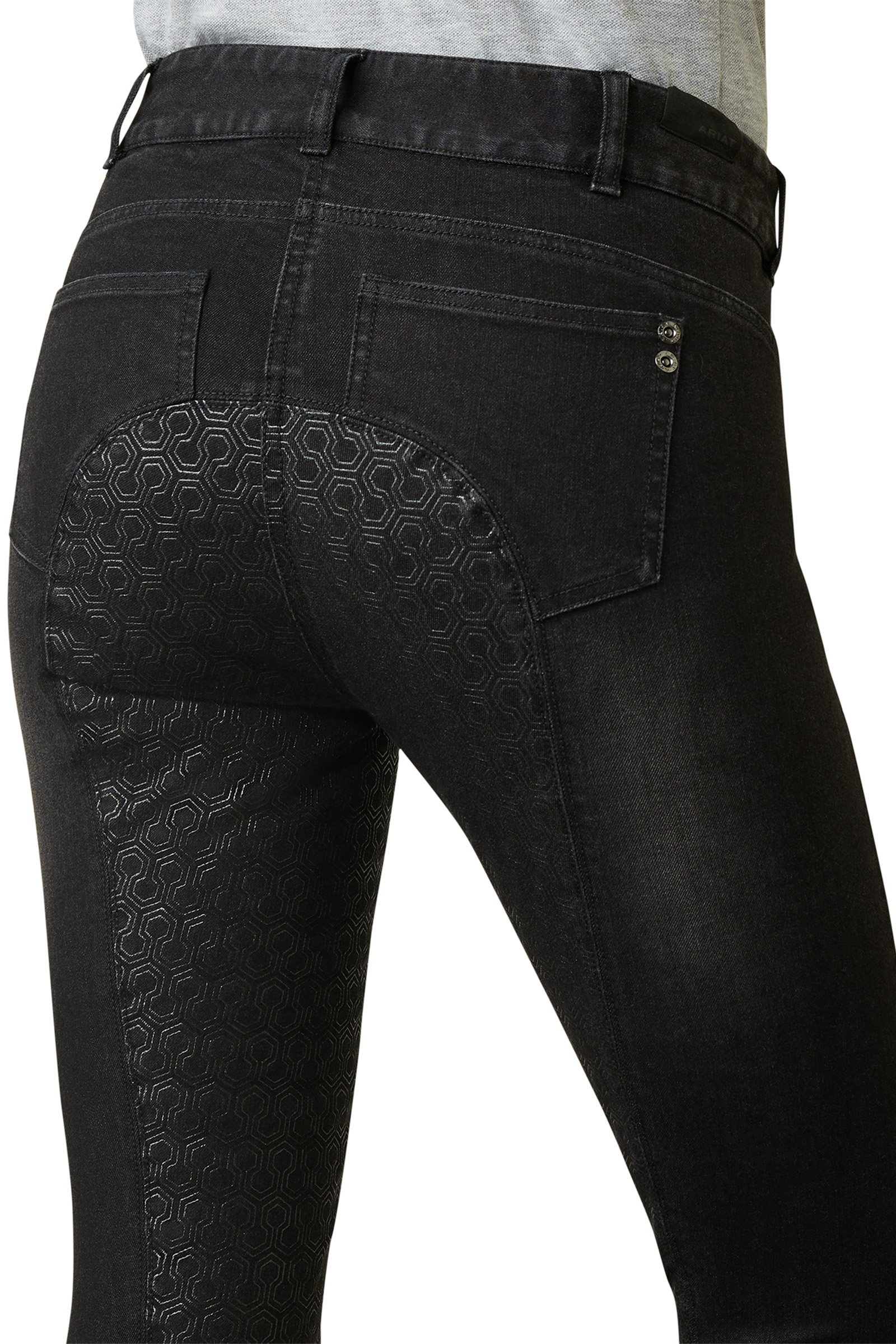 Ariat Halo B - Pantaloni da equitazione da donna in denim con presa completa