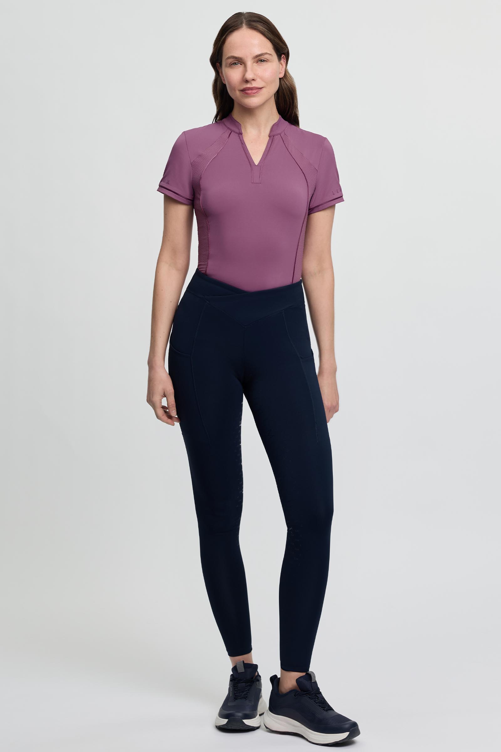 LeMieux Simone pantaloni da equitazione donna pull on con mezzo sedile crossover