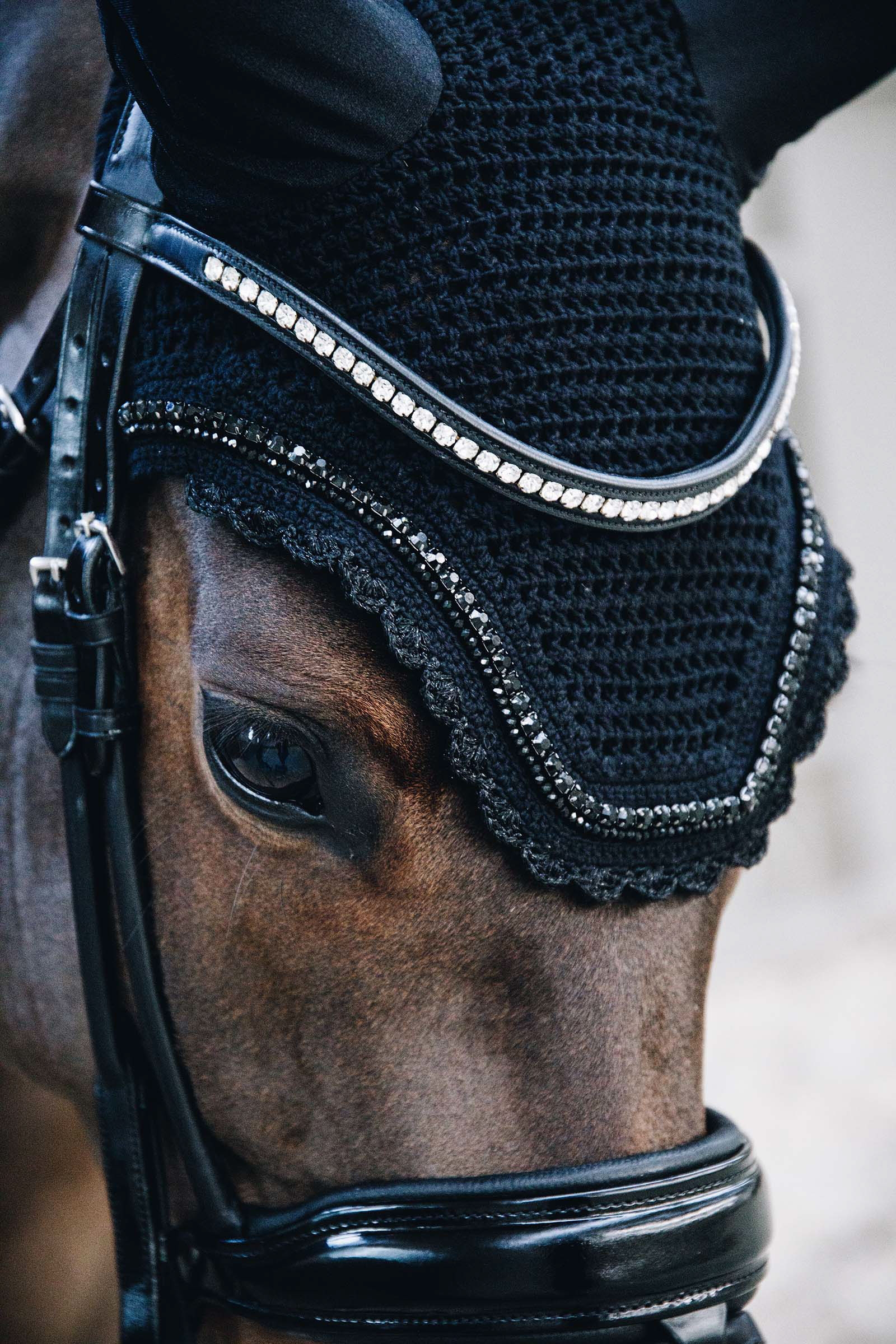 Kentucky Horsewear Fly Veil Wellington Stone & Pearl Soundless