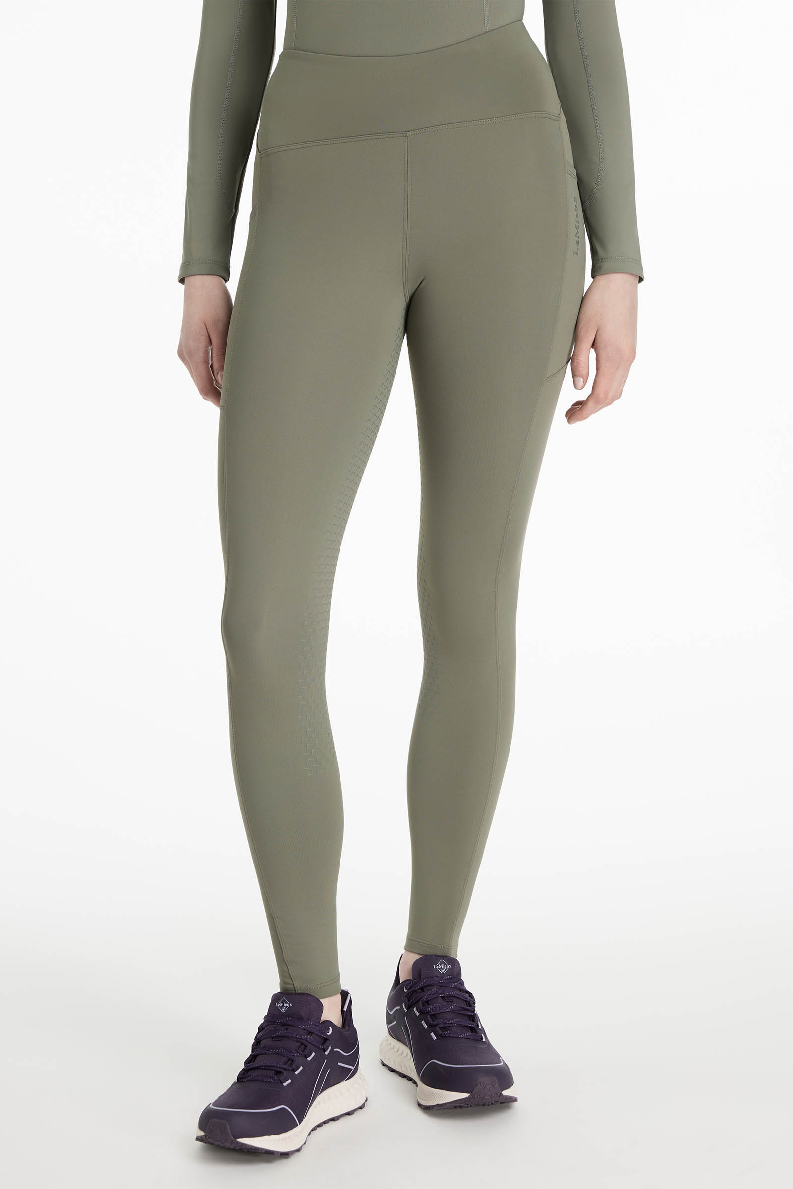 LeMieux Natalie pantaloni da equitazione donna con interno spazzolato e grip integrale