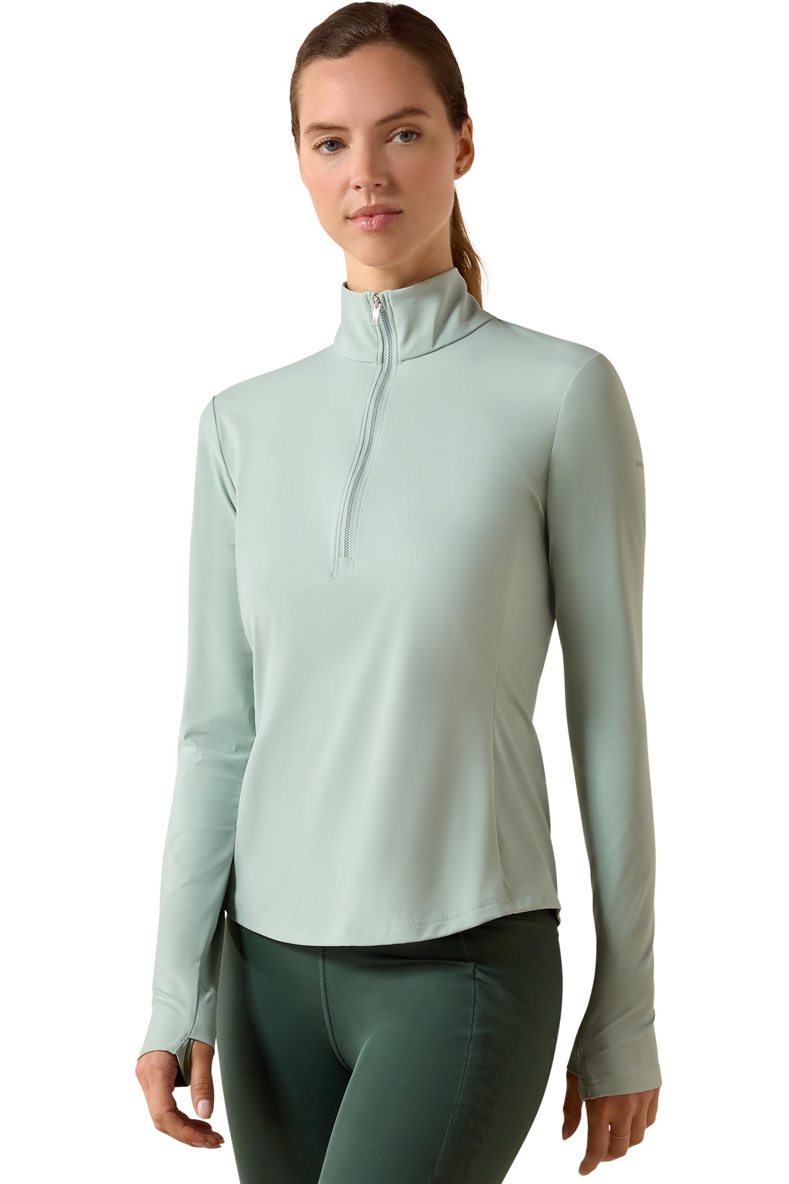 Ariat Baselayer SolVeil donna con zip 1/2